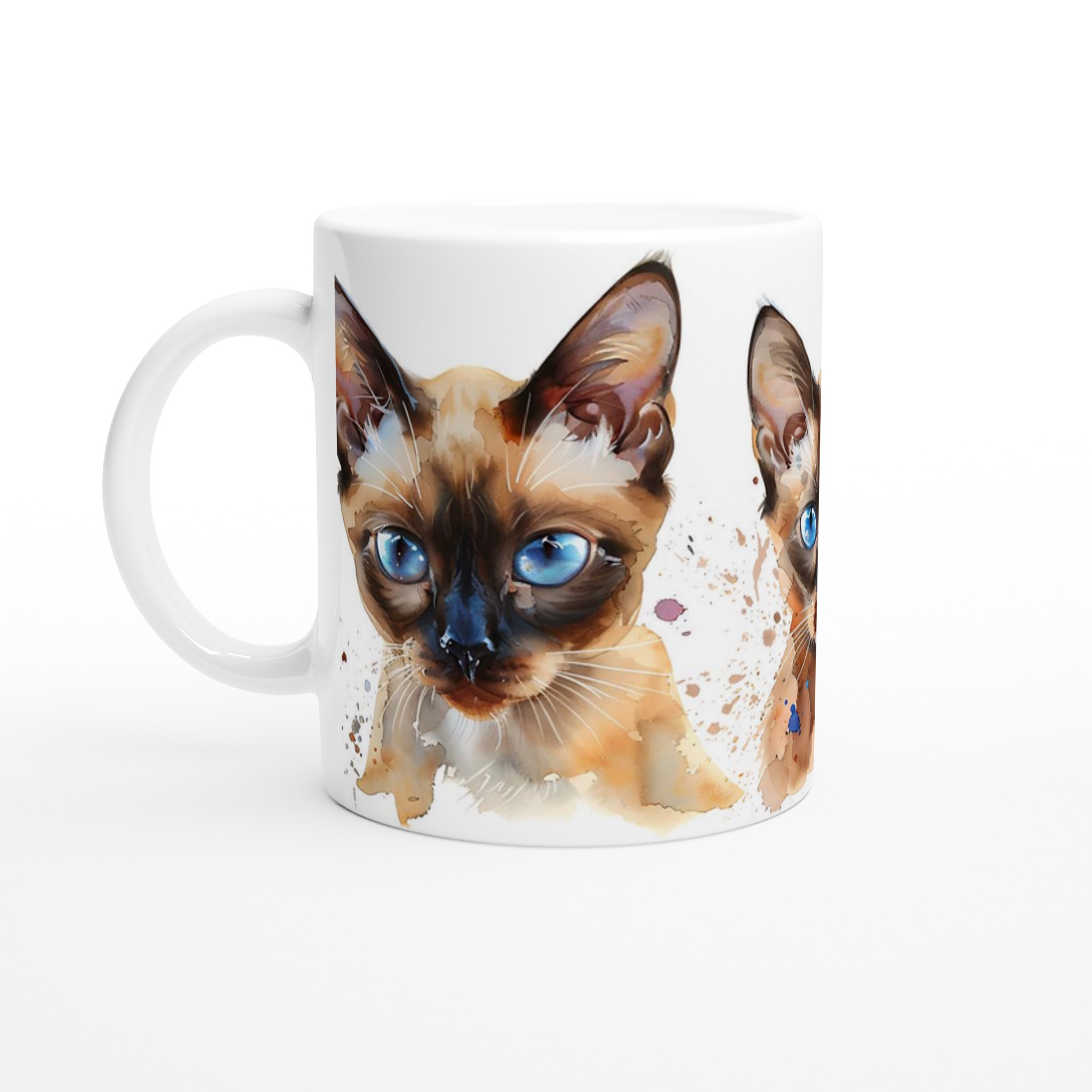 Siamkatt Akvarell Mugg – Blåögd Skönhet i Mjuk Design, Välj din färg! 1 dcae776d-a47b-4bb9-9e9c-4bb0e1fe5685