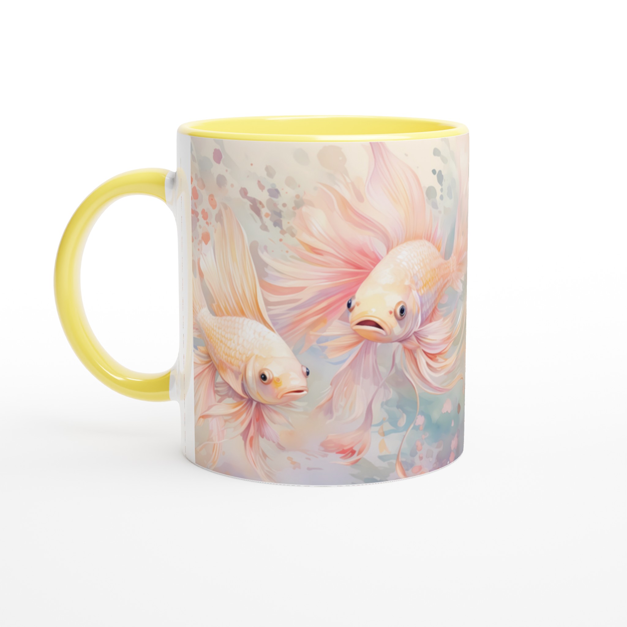 Zen Guldfisk Mugg – Drömlik Akvarell Keramikmugg i Valfri Färg, 11 oz 5 dcc92c85-112a-4f0d-b4f0-cd33f09eace9