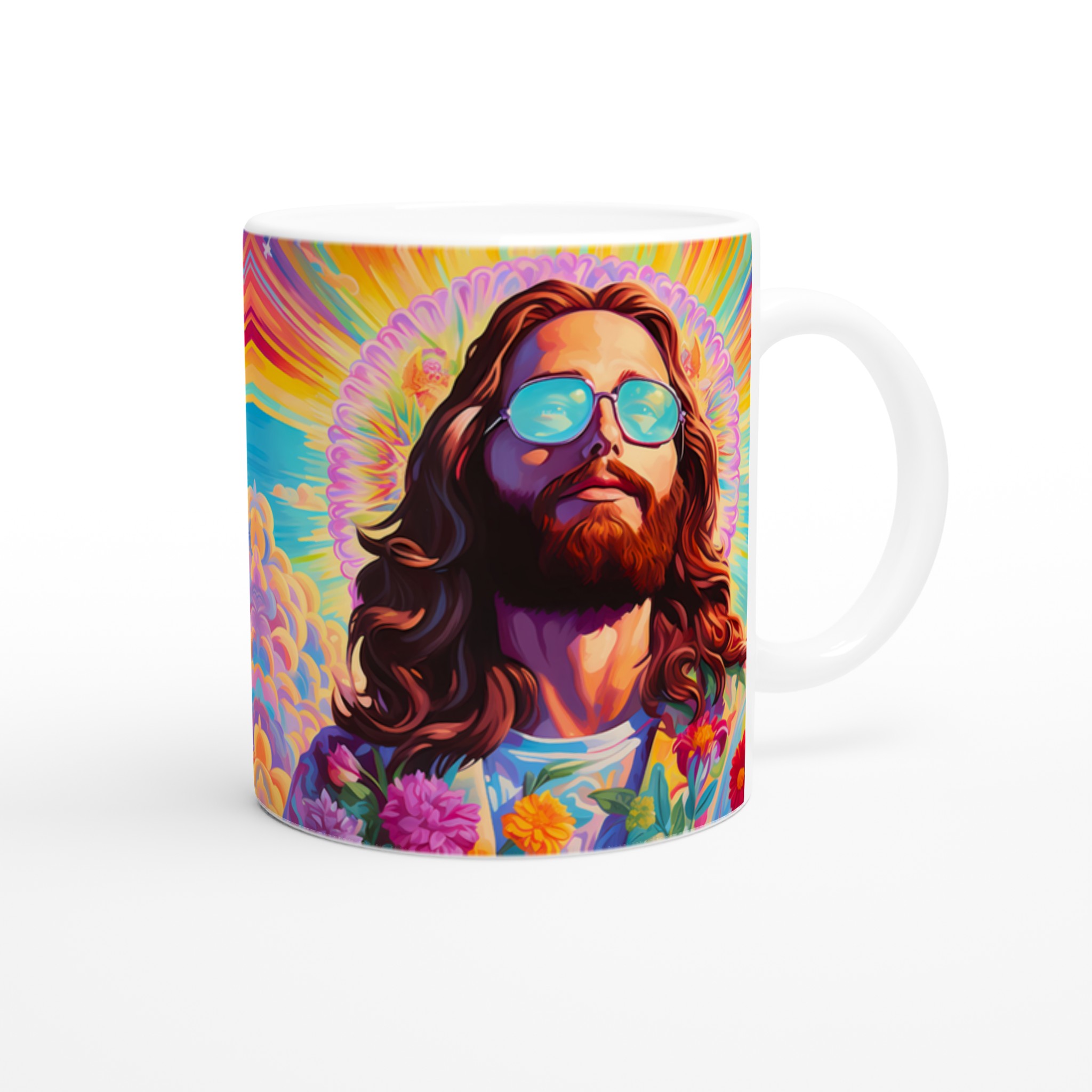 Psykedelisk Jesus Mugg: Levande Hippie Konst & Retro Vibe – 11oz Keramisk Kaffekopp 10 dce2c421-8154-4af2-87d8-e3dcbd42d9b1
