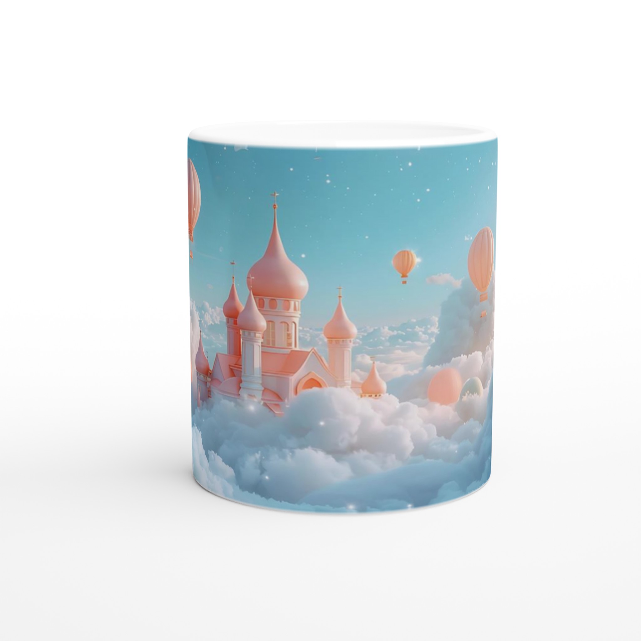 Drömresan 11oz Keramisk Mugg – Pastellrosa Slott bland Molnen, Välj din Färg! 8 dd542fe8-90b5-48a8-826e-3206f35dfc4b