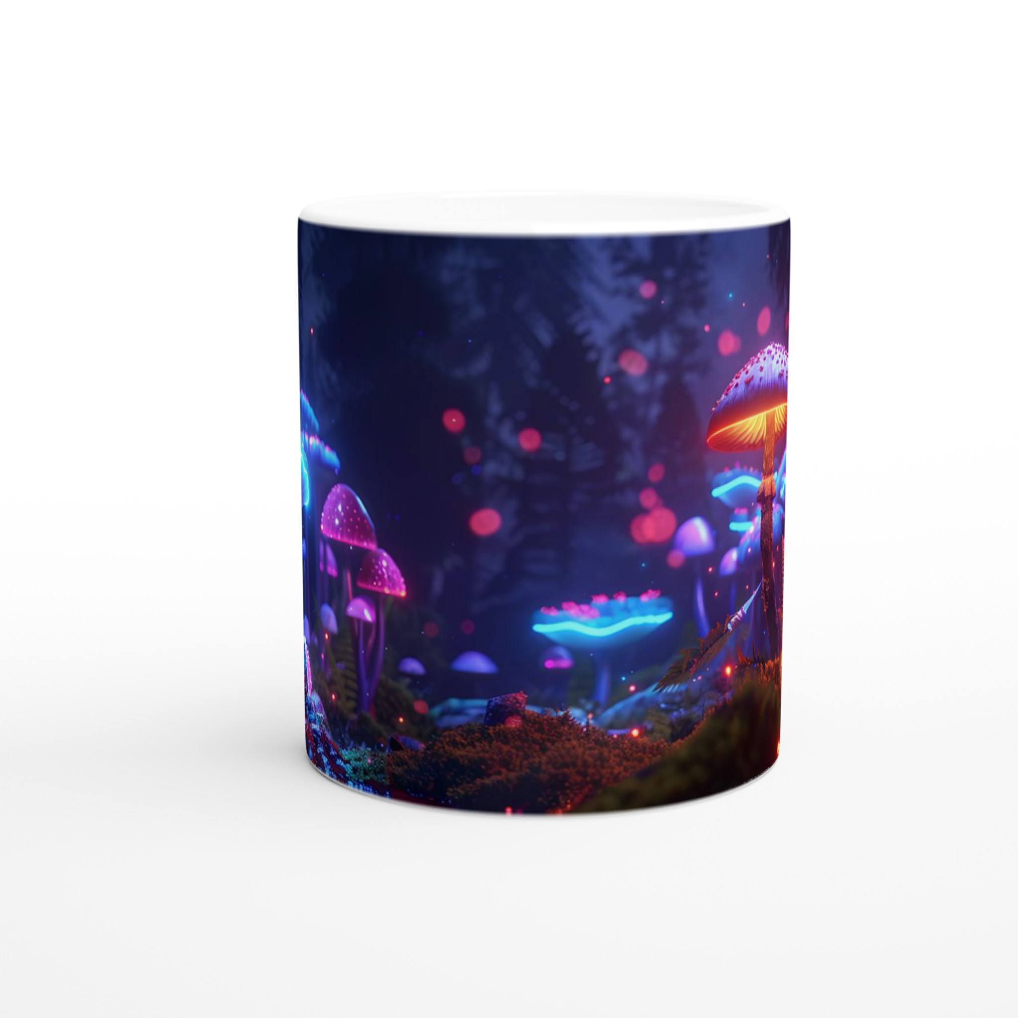 Neon Magisk Skog Mugg – Lysande Svampar & Drömska Färger – 11oz Premium Keramikmugg 8 dd715da0-d0fb-4157-9d32-7daa57e7c0f6