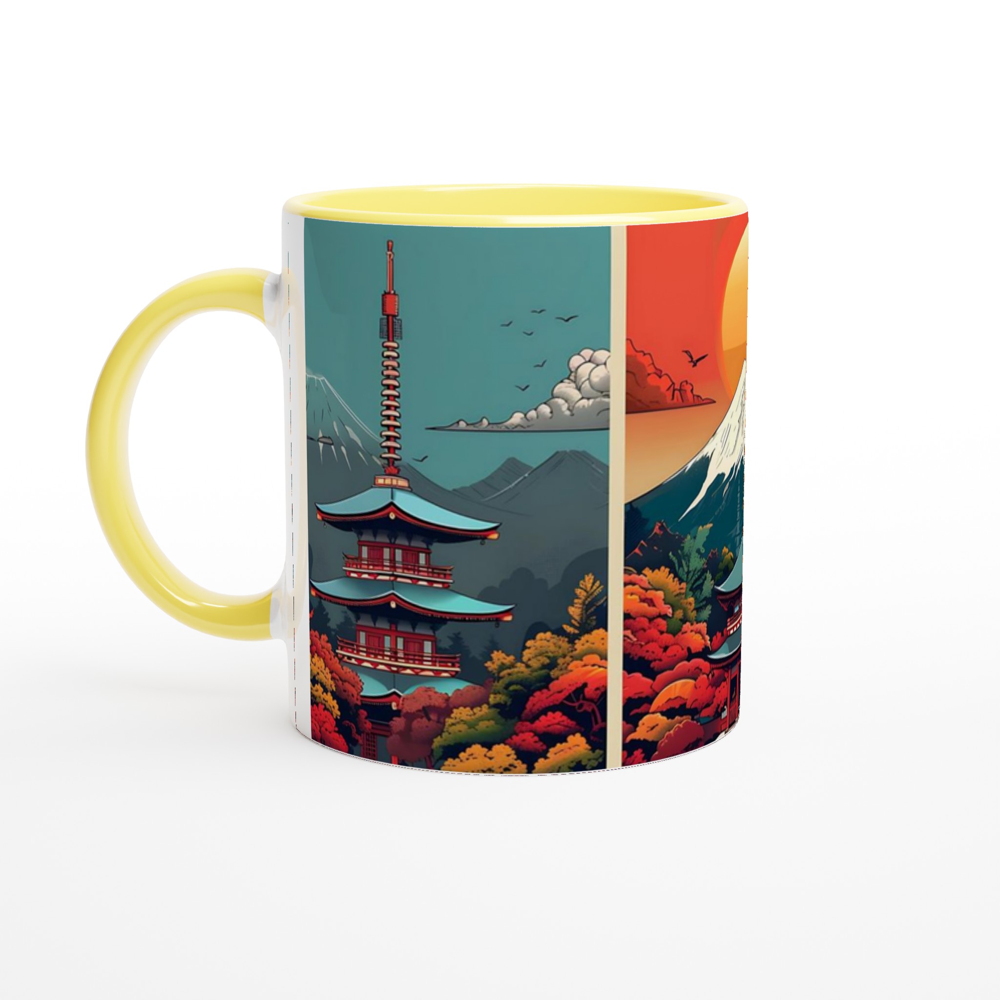 Japansk Tempelkonst Kaffemugg – Färgstark Keramik med Fjärran Östern Inspiration, Välj din Färg! 5 ddc2860b-27b1-4ec1-adfc-9e96f2c80a79