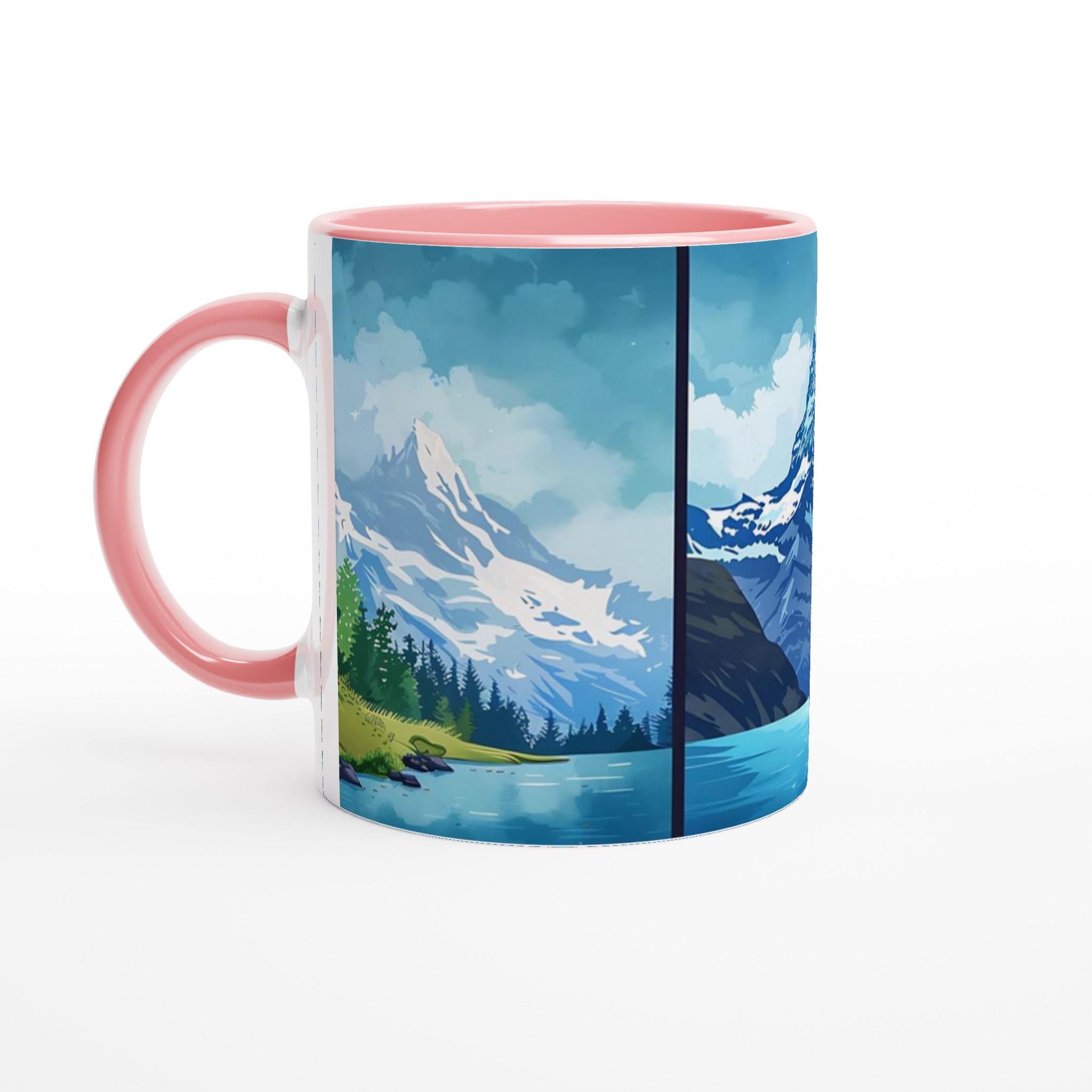 Minimalistisk Bergsvy 11oz Keramikmugg - Skandinavisk Design i Flera Färger 6 dde1a478-dfe6-474f-bf31-e1274bfda79c