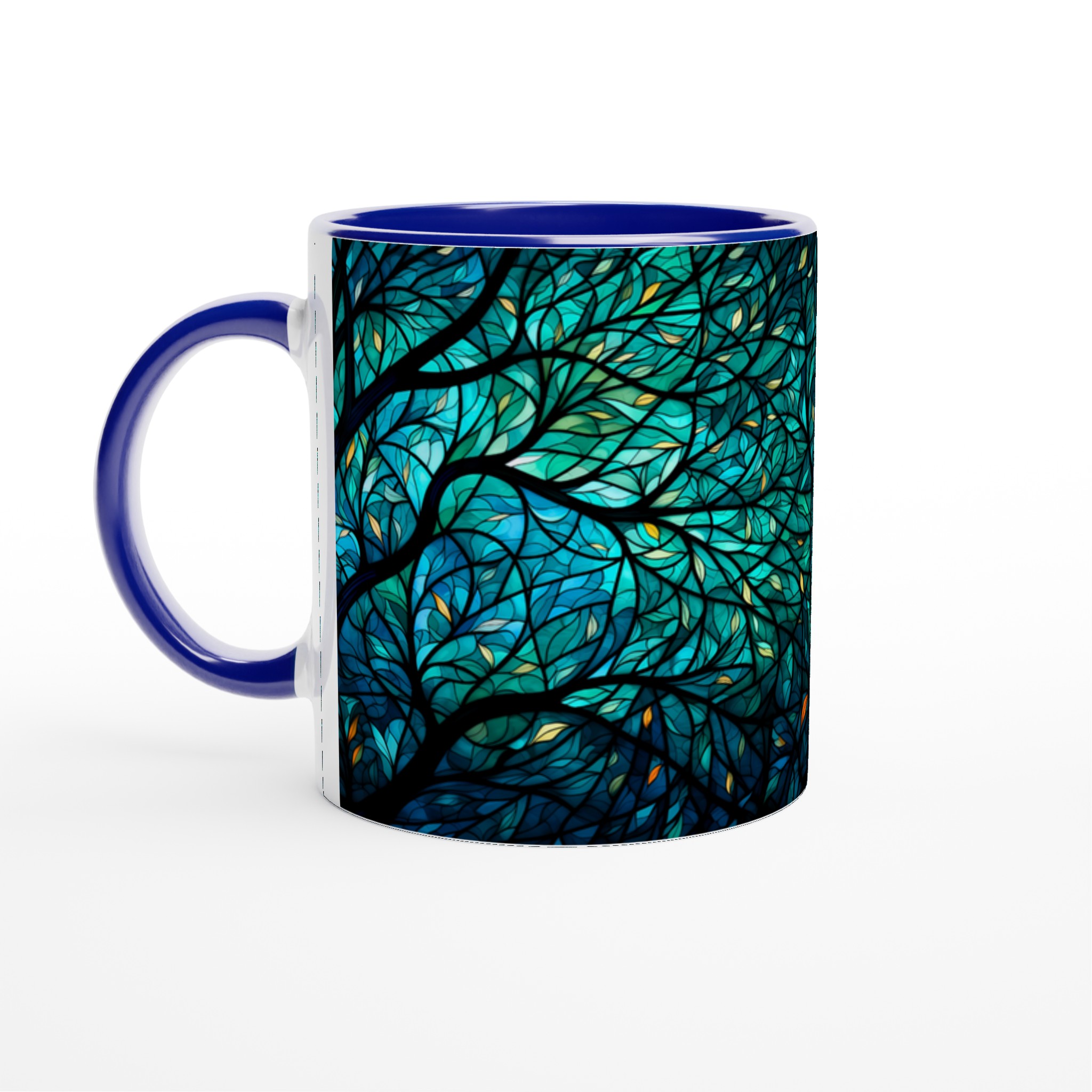 Förtrollande Skogsglans Mugg – Konstnärlig Keramikmugg i Glasmosaik Design, 11oz 4 ddf72fc4-388b-485d-9651-0bf9a0a82f11