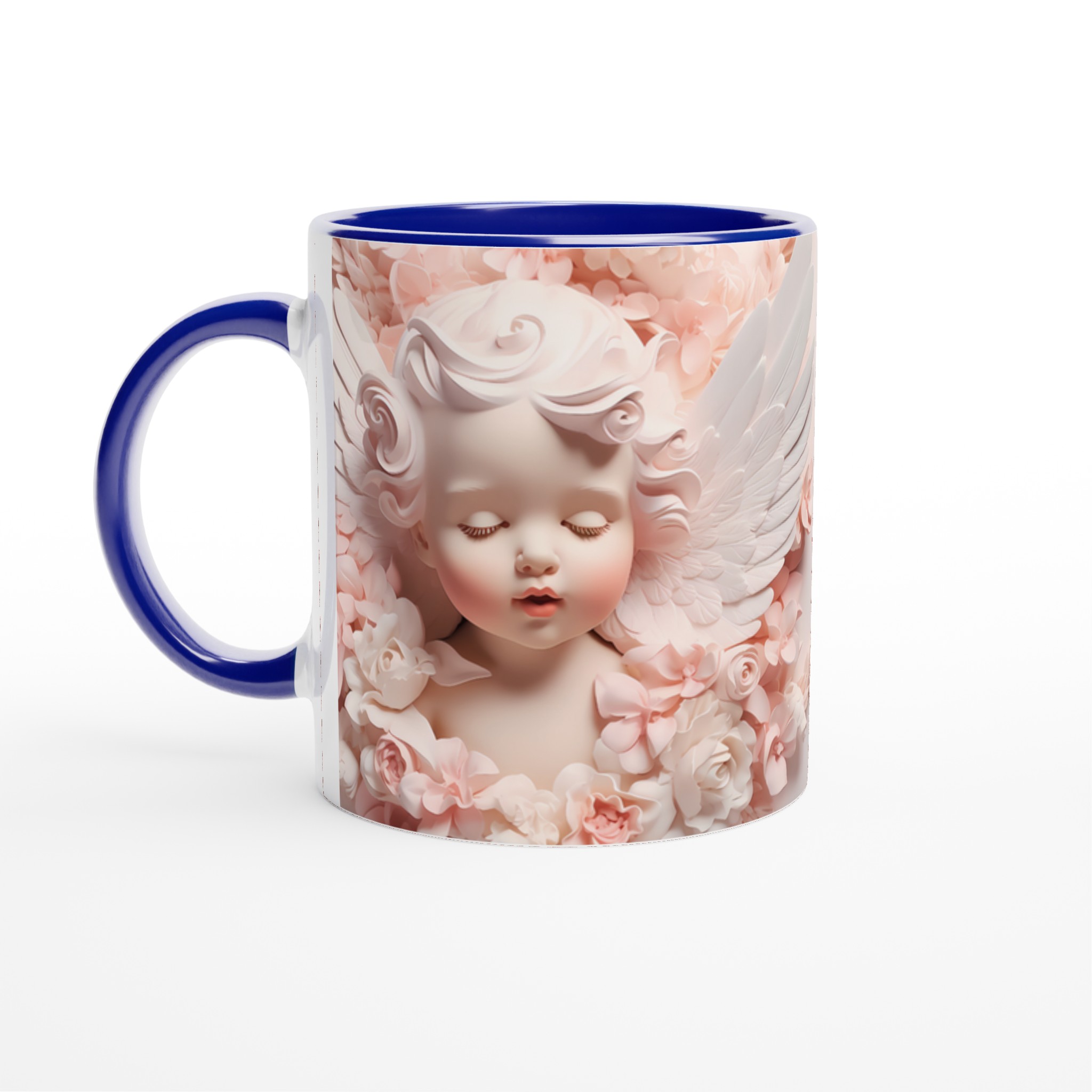 Änglalik Keramisk Mugg – Drömska Pasteller & Vingprydda Motiv | 11 oz Kaffemugg i Din Valfria Färg 4 de0761a5-d373-45a2-b668-7ddc3788854e