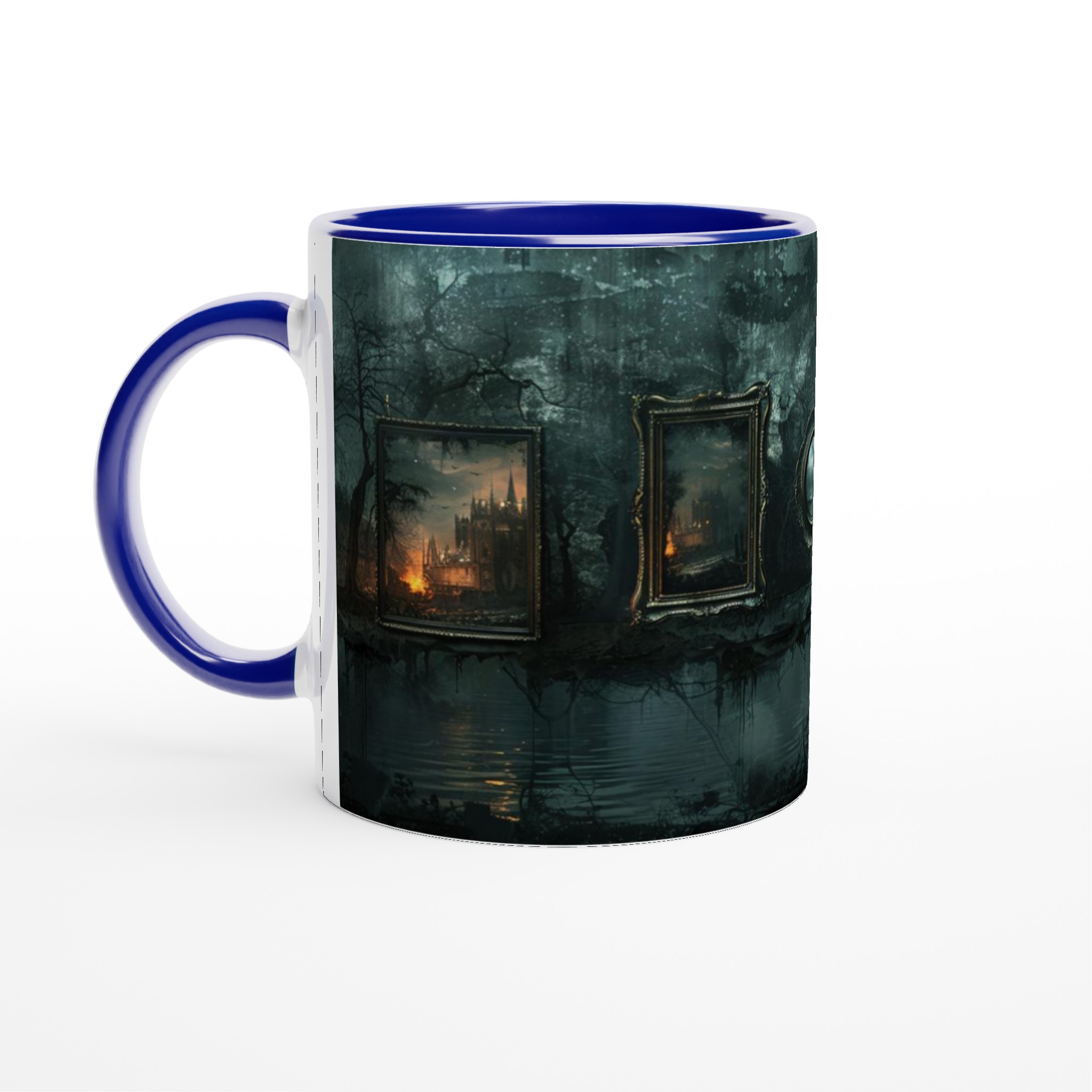 Vit 11oz Keramisk Mugg i Valfri Färg med Mörk, Mystisk Gotisk Stämning 4 de1b6f85-ec17-4247-b02a-14126d4a03e6