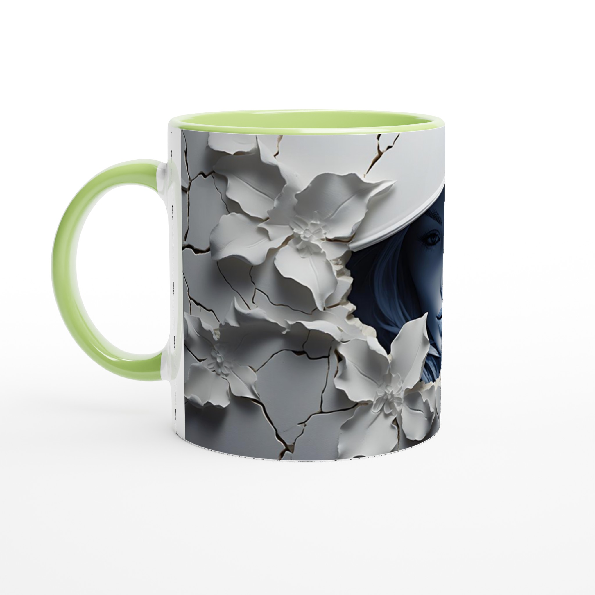 Mystisk Blomster Porträtt 11oz Keramikmugg - Välj din färg 3 ded5734d-4796-4a7b-9520-f625588a4f25