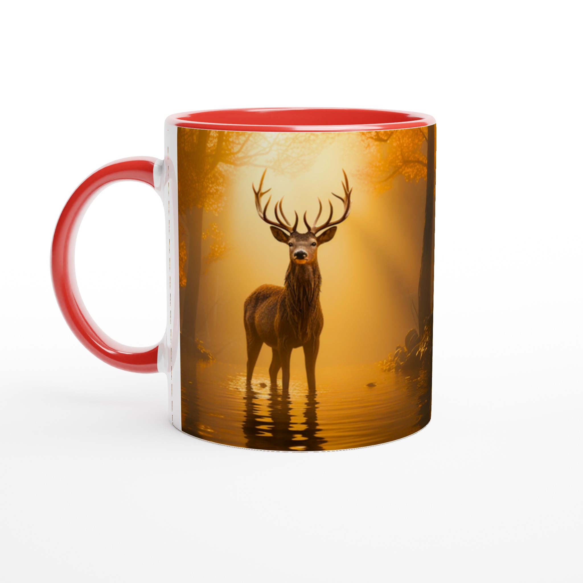 Majestätisk Älg i Morgondimma - Premium Keramikmugg i ditt Val av Färg 2 ded618d1-3f7c-4779-8580-847bab3733e2