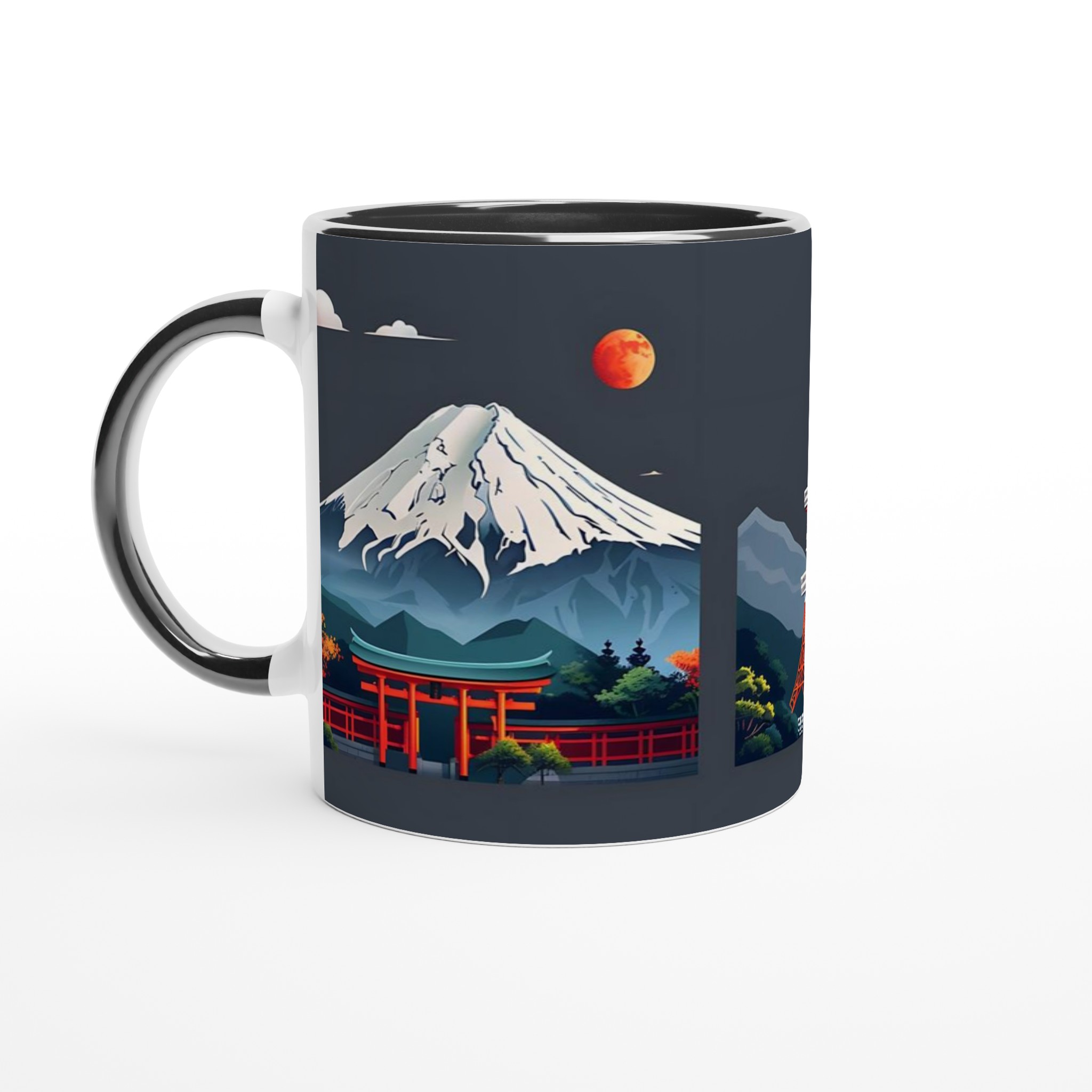 Japansk Resedrömmar Mugg – Fuji, Tokyo Tower & Torii – Perfekt för kaffeälskare i sju färger! 7 ded9b95b-a9e3-4fee-82ea-8633eb161797