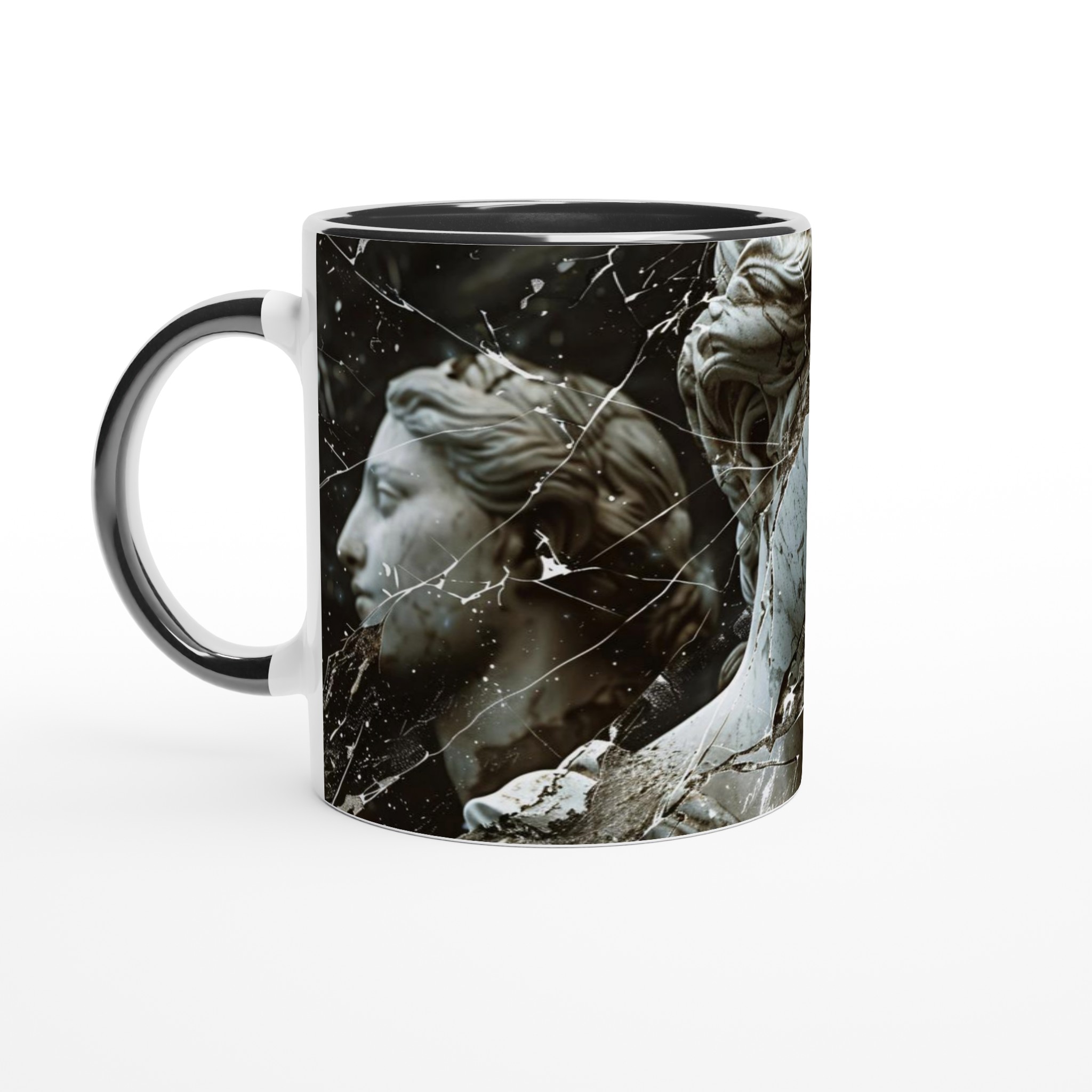 Vit 11oz keramisk mugg med klassiskt skulpturmotiv i ditt val av färgglatt keramikval 7 df8d1f40-8bab-4896-a92f-0c25a8e6539d