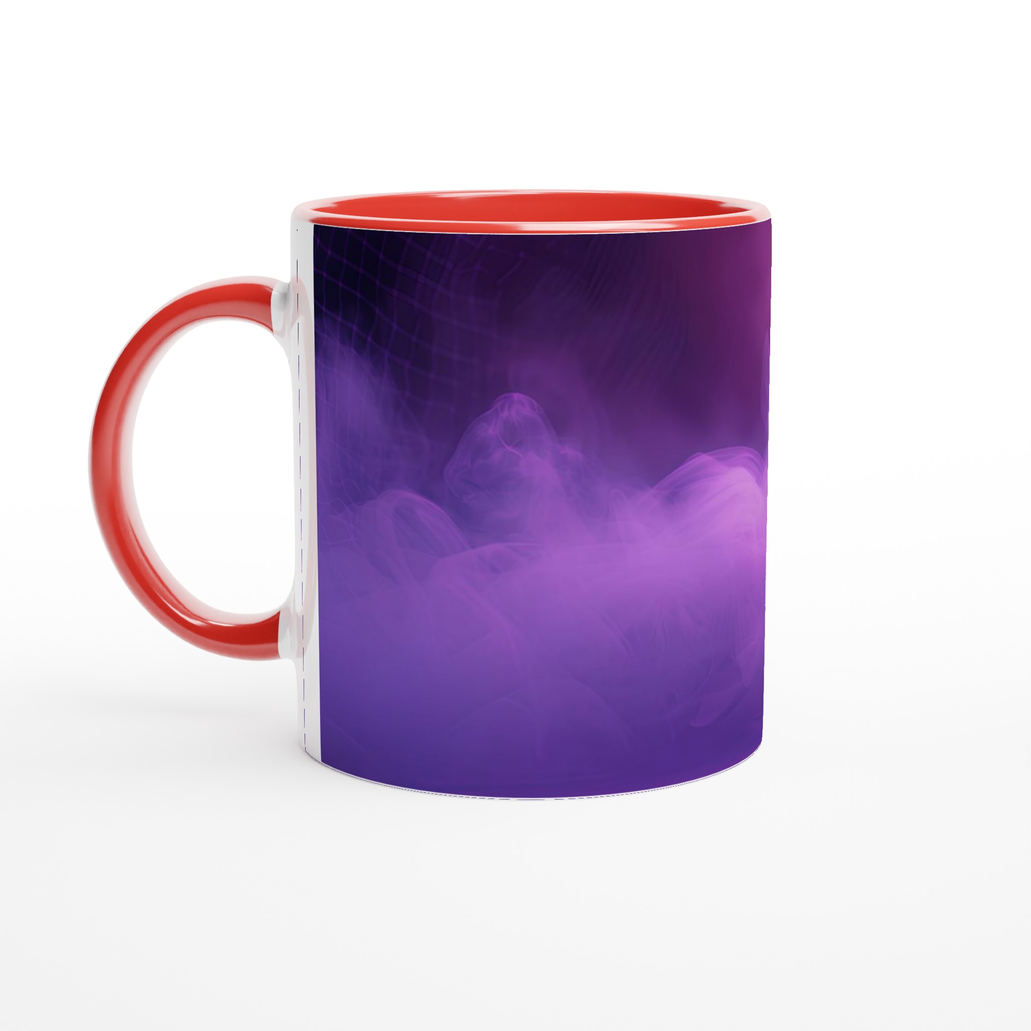 Neon Vibe 11oz Keramisk Mugg – Drömsk Lila Rök och Basketinspirerad Design 2 dfb4c082-89af-4ed3-b9b2-f65bfde1d116