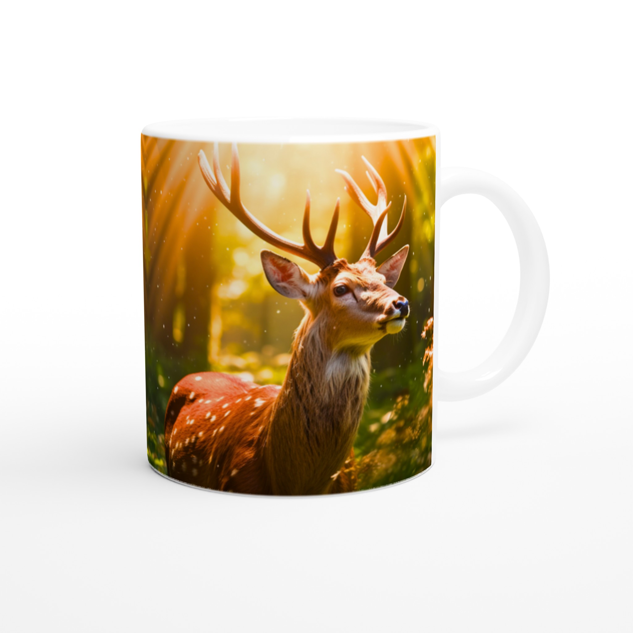 Majestätisk Rådjur Mugg - Anpassa med din favoritfärg, 11oz Keramik 9 dfb9ddc0-b444-4562-8573-580fef7b5859