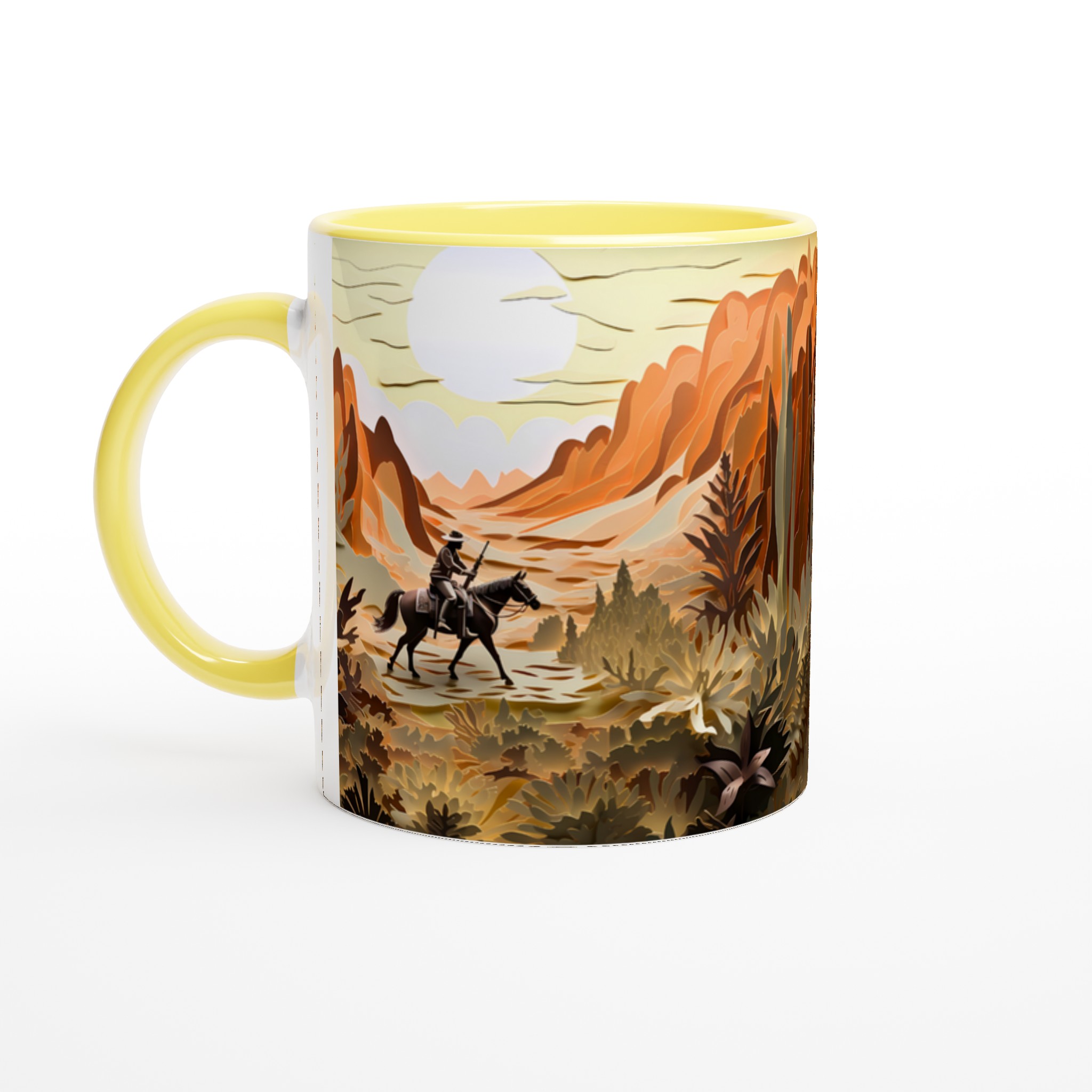 Western Horizon Ritt – Unik Keramikmugg, Välj bland 7 Färgstarka Nyanser 5 e03ad909-313d-46a8-94ca-b7fc44df1b17