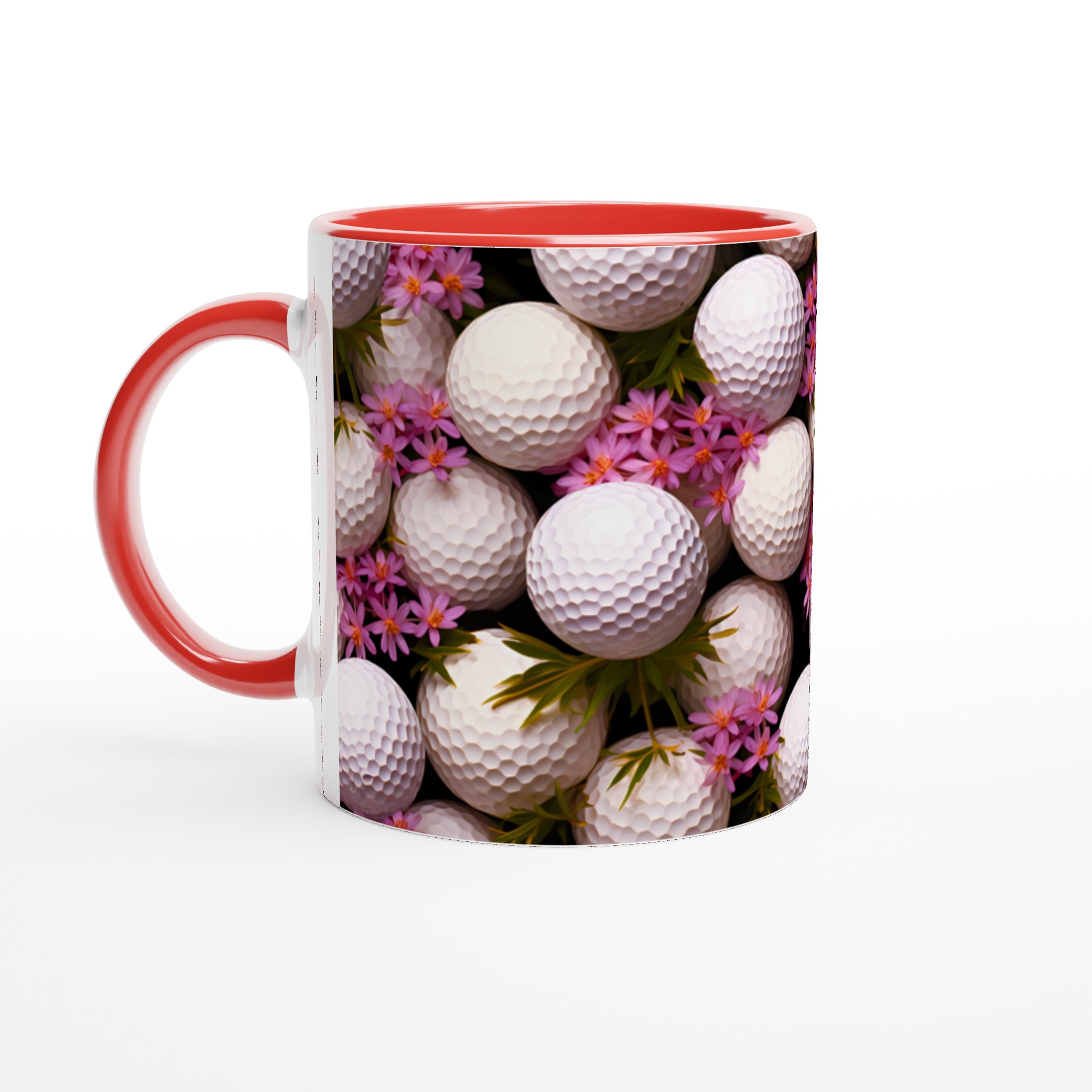 Golfbollar & Blommor 11oz Keramikmugg – Perfekt för Golffantasten, Välj bland 7 Färger! 2 e05a0d18-8e8a-45e7-a8a8-567d7492ac21