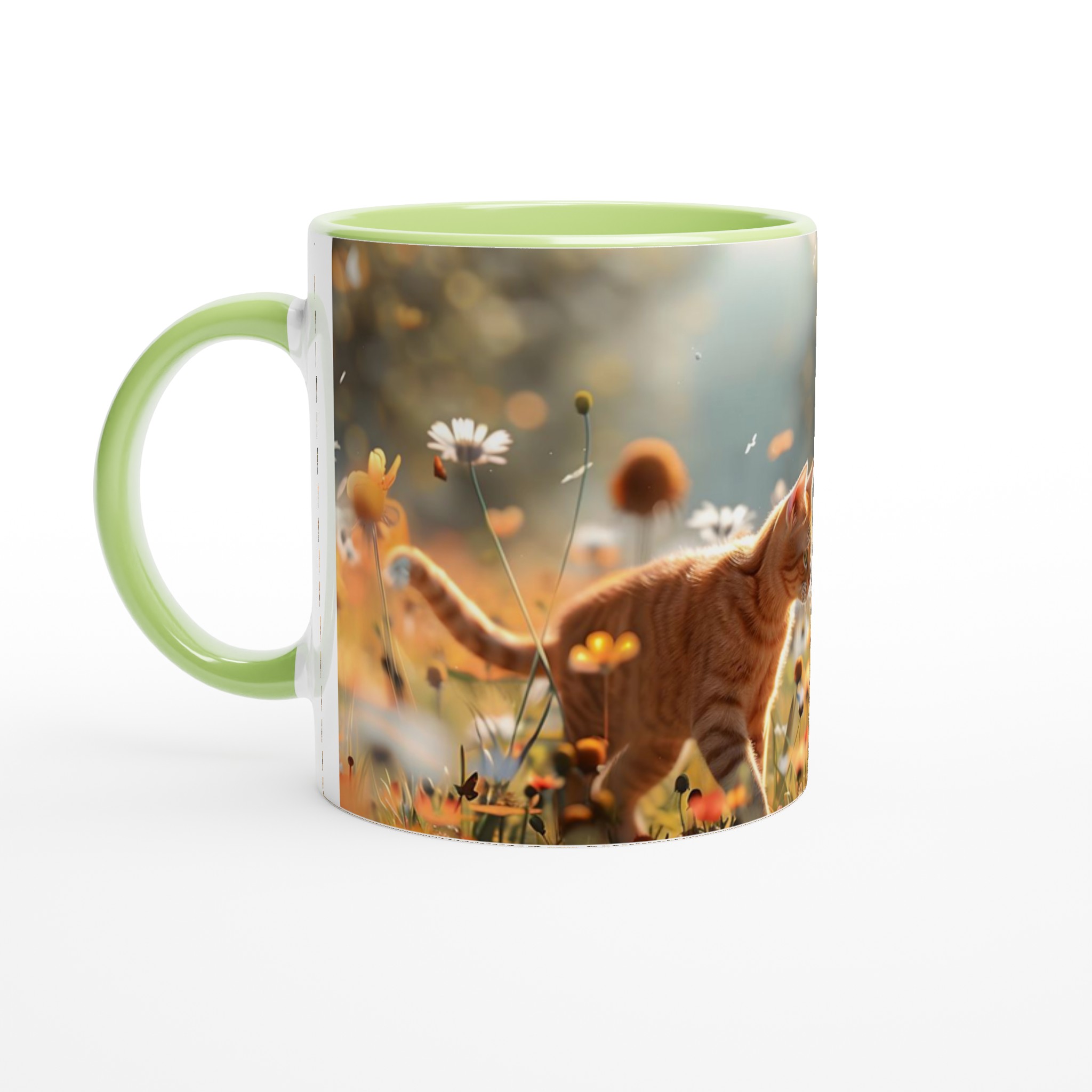 Katt & Fjäril - Magisk Keramikmugg i Solnedgångens Färger 3 e060a6fd-43c4-4e48-8e9d-c3579b20b6ce