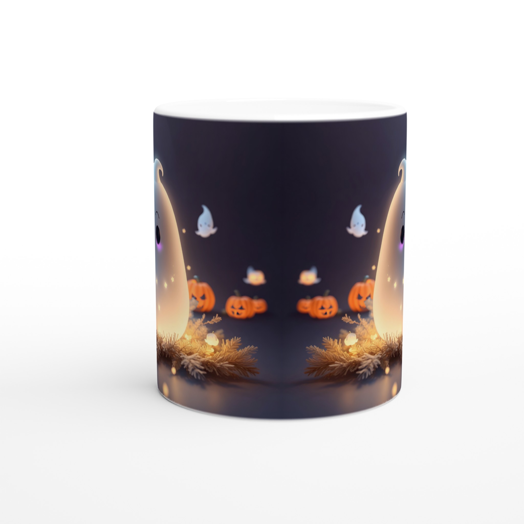 Mysig Spökmugg – Personlig Halloween-favorit i 7 färger – 11 oz keramisk mugg för kaffe & te 8 e06b338d-bcae-4317-bca3-d28d58205b9d