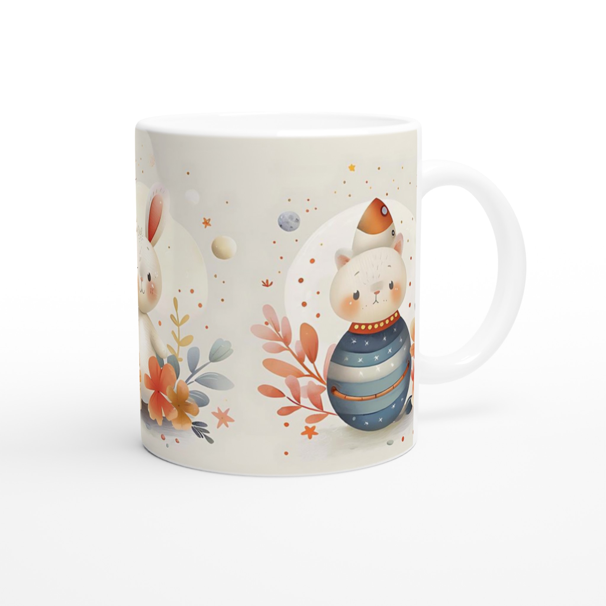 Söt Kanin- och Vänner Mugg: En Charmig 11oz Keramisk Mugg för Små och Stora Äventyr 9 e0fbbaa1-da84-4e22-8a58-19ff34cb464e