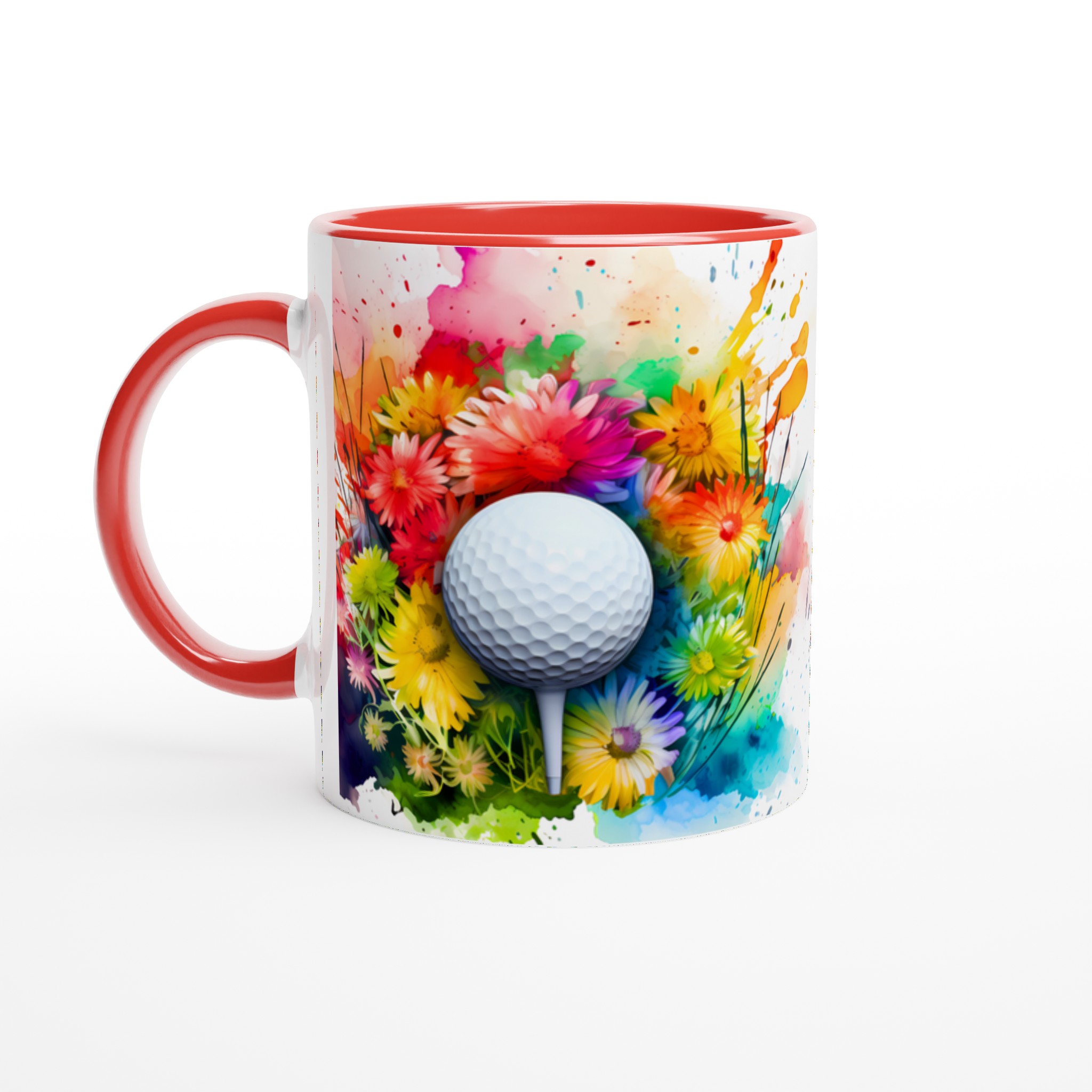 Mångfärgad golfmugg – konstnärlig 11oz keramikmugg för golfentusiasten 2 e13240da-4793-497e-a39f-b82b8fa007f1