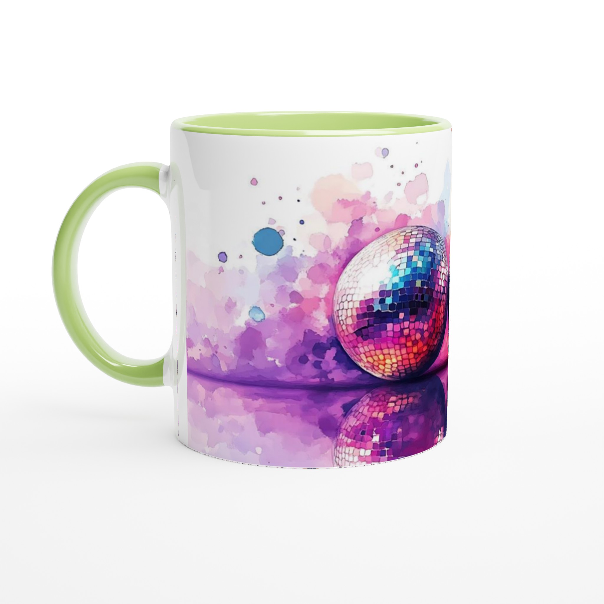 Disco Fever Keramisk Mugg – Färgglad Watercolor Party Vibe, 11oz – Välj din favoritfärg! 7 e1788dfb-47e5-435f-a251-5488b122f74c