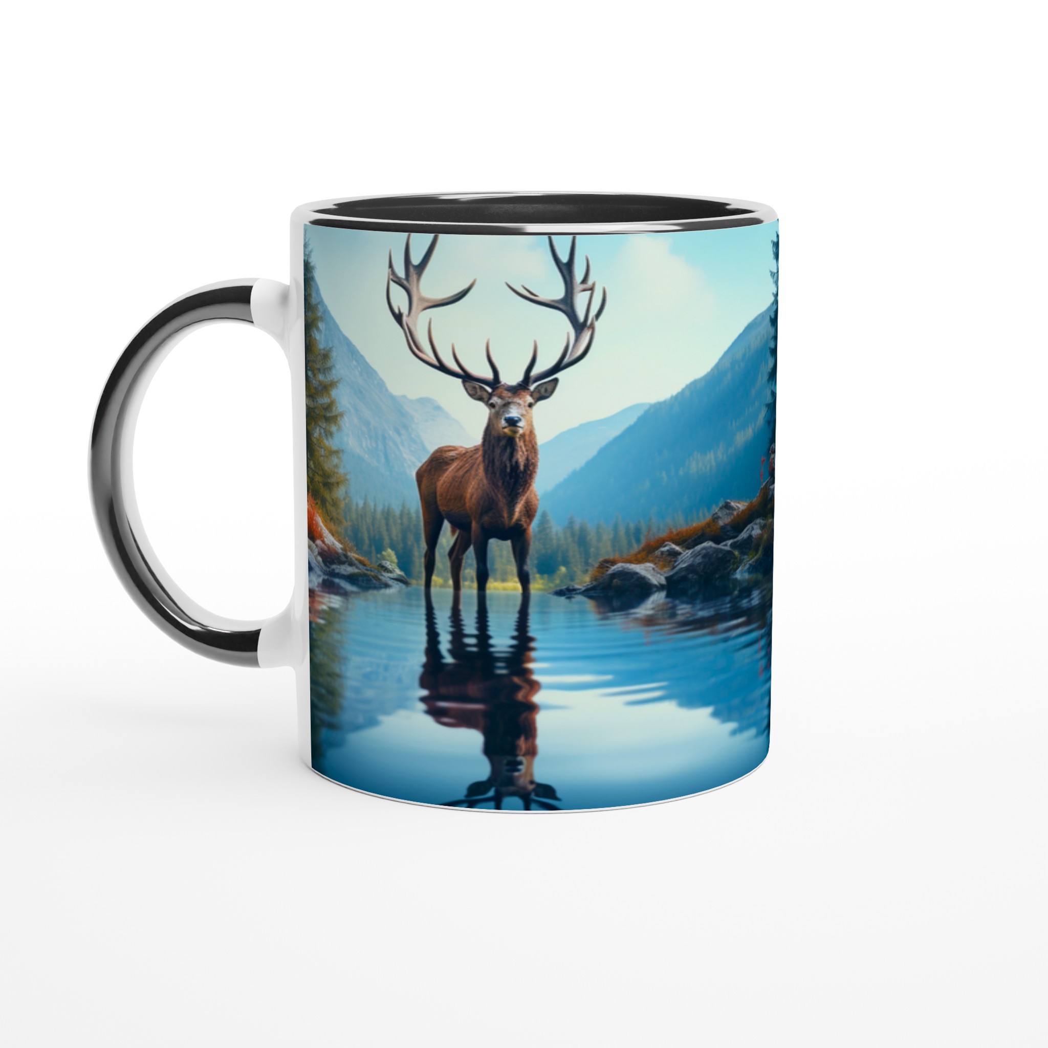 Majestätisk Älg vid Sjön – 11oz Keramisk Mugg i Valfri Färg 7 e1b0f722-3e4c-4572-89c3-f0371c7be97b