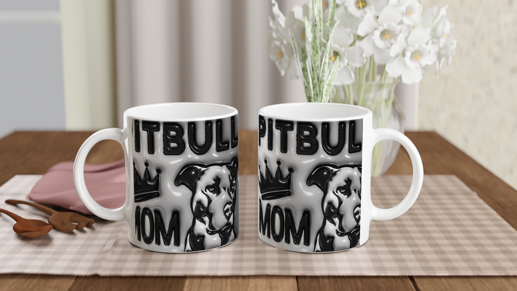 Pitbull Mom Kaffemugg – Kungen eller Drottningen av Djungeln! En Stilren 11oz Keramikmugg i ditt val av färg. 10 e1f23ae8-354c-4191-b020-348832c2e050