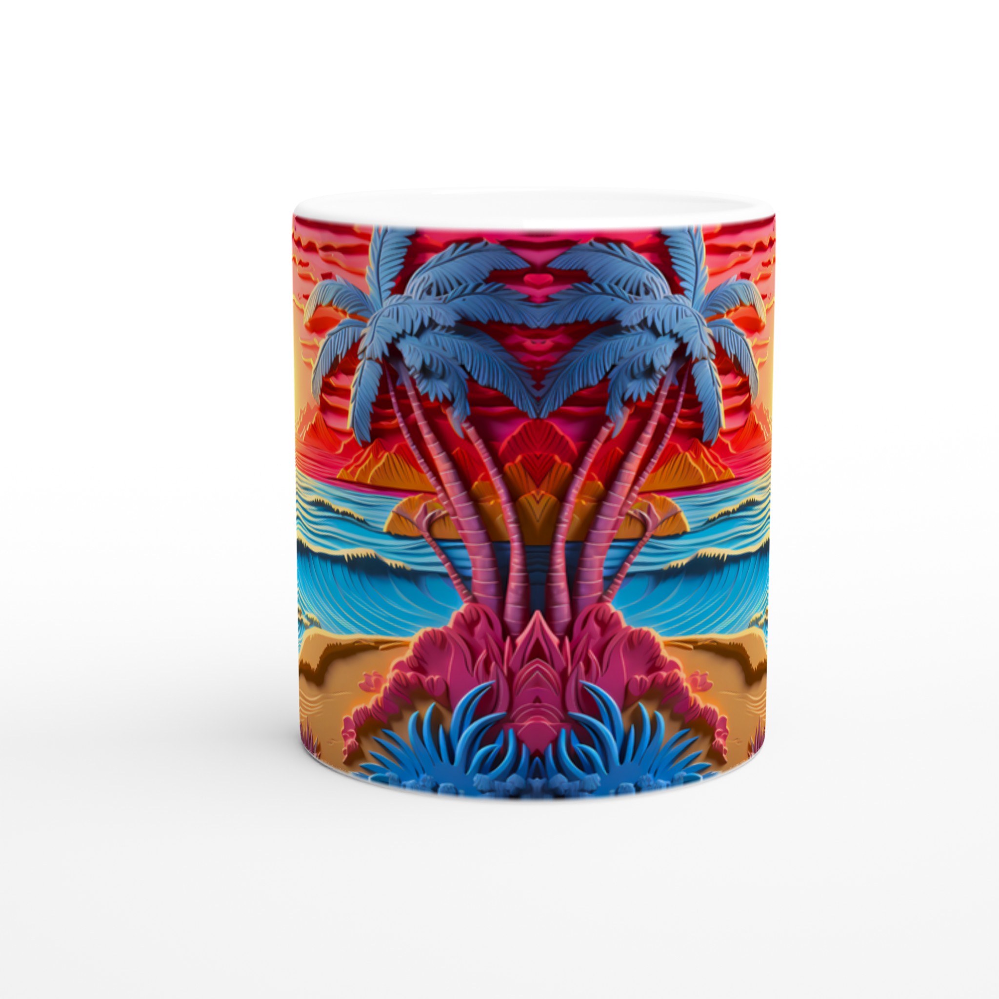 Tropisk Drömsolnedgång Mugg – 11 oz Keramikmugg i Levande Färger 8 e1f65834-4f7b-4b9f-b42b-118c6846a24f