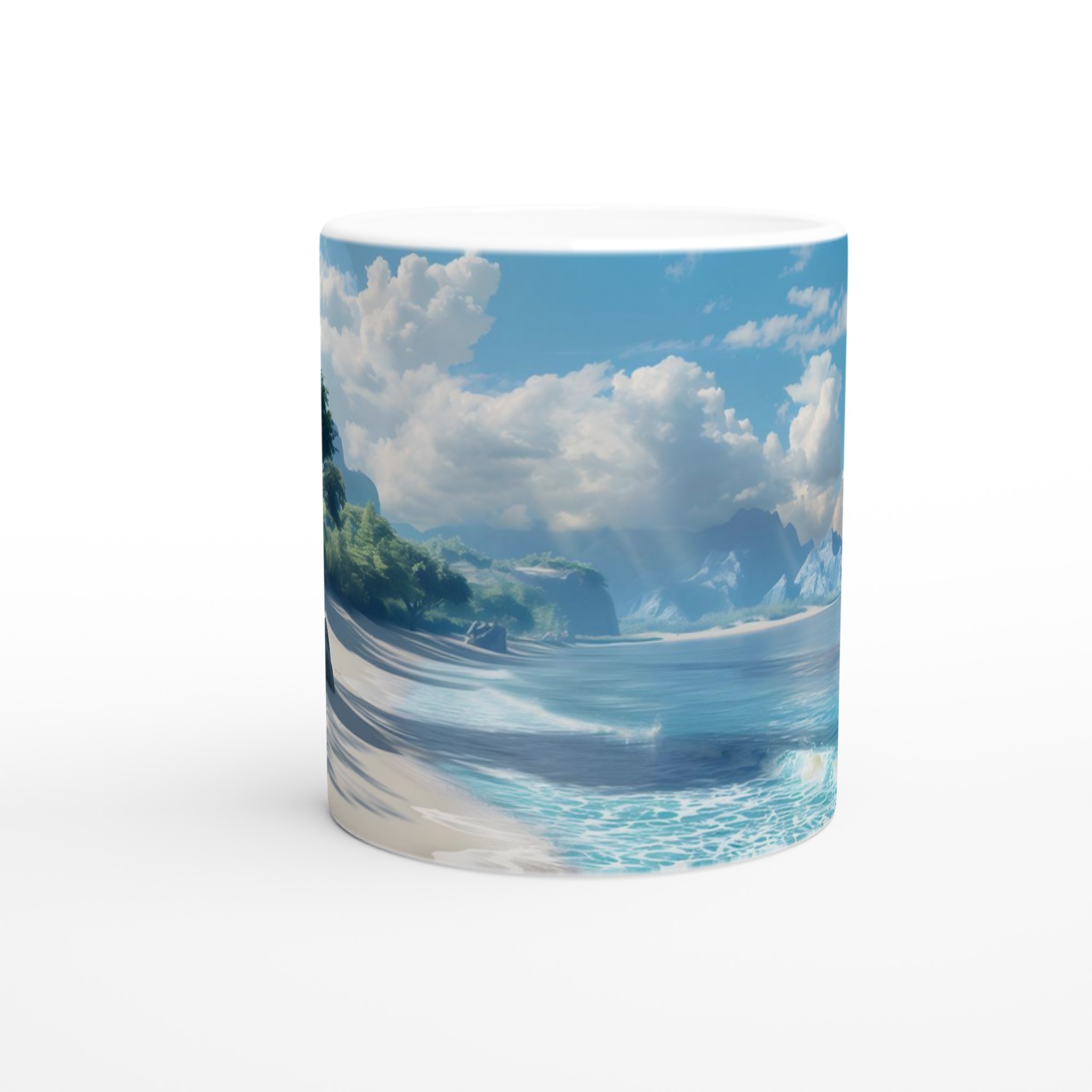 Tropisk Drömstrand 11oz Keramikmugg – Välj bland 7 Livfulla Färger 8 e21b345c-449e-4d8b-a62a-5fcd9f7aaf21