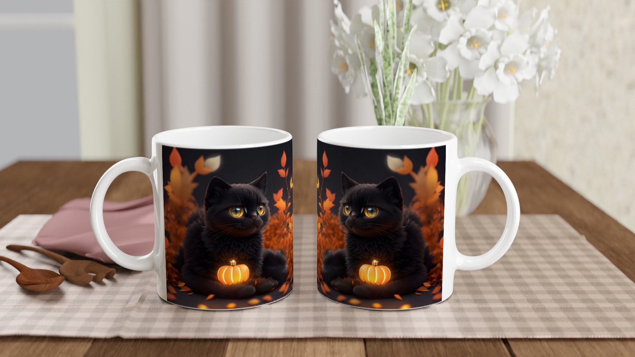 Mystisk Svart Katt Halloween Mugg – Perfekt för Höstens Mys, Välj Din Färg! 12 e27c77fd-4e8e-4502-9e62-5312fe7a0a96