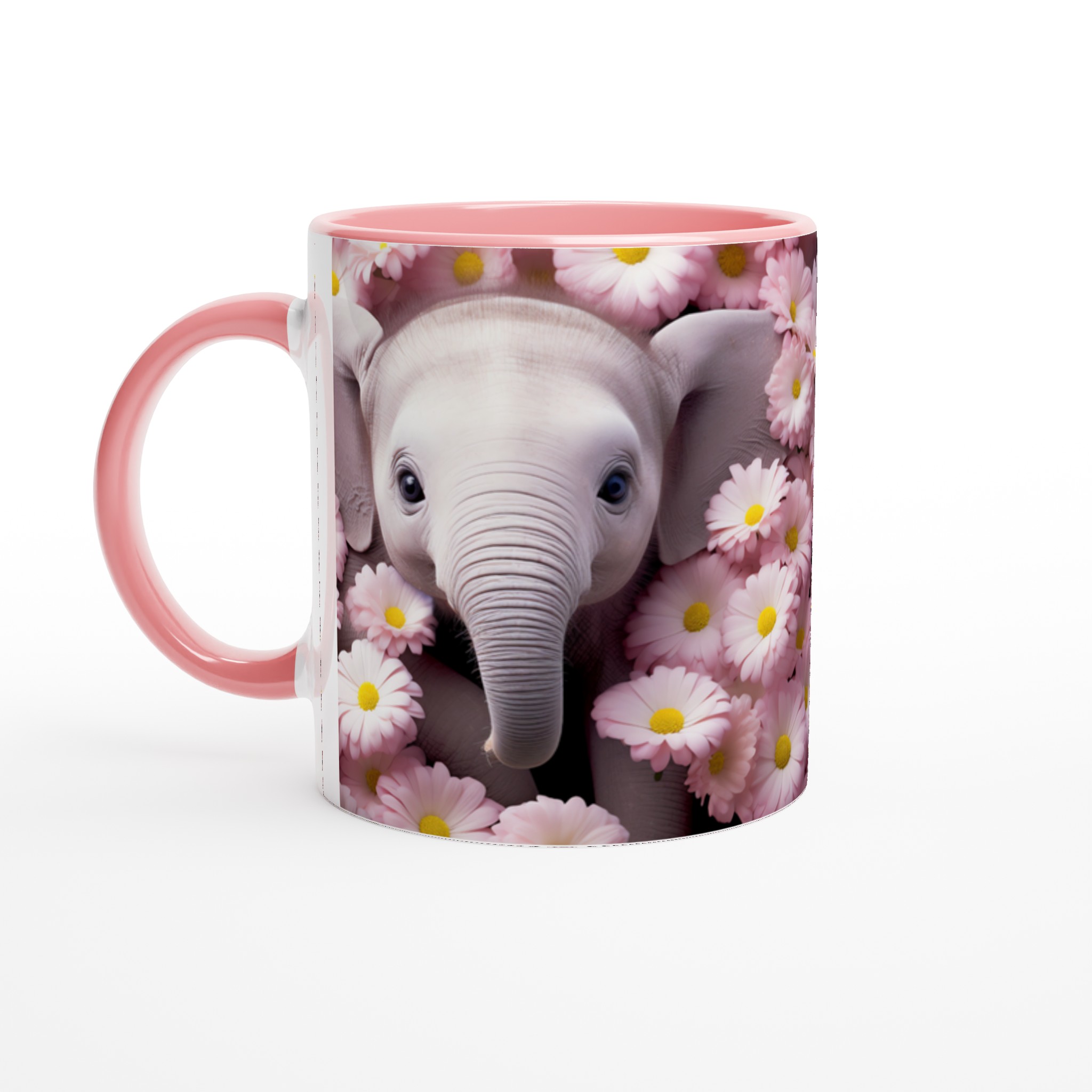 Söt Baby Elefant Bland Rosenskära Keramikmugg – En charmig present i 7 färger 6 e27de7f0-fa52-4166-9fbe-738ef148aacb