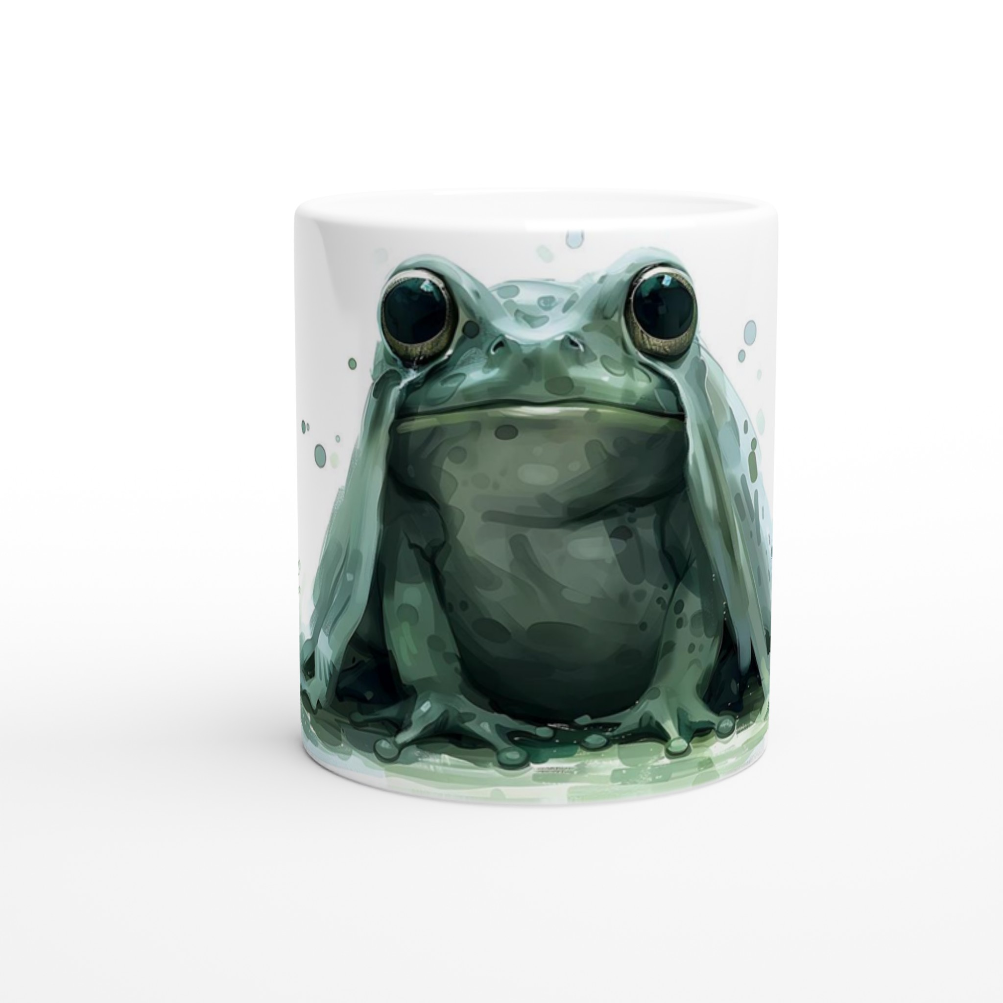 Grön Akvarellgroda 11oz Keramisk Mugg – Unik Design för Djurälskare i Flera Färger 8 e2a32cd4-77b6-4f48-a692-fdfe87324bd1