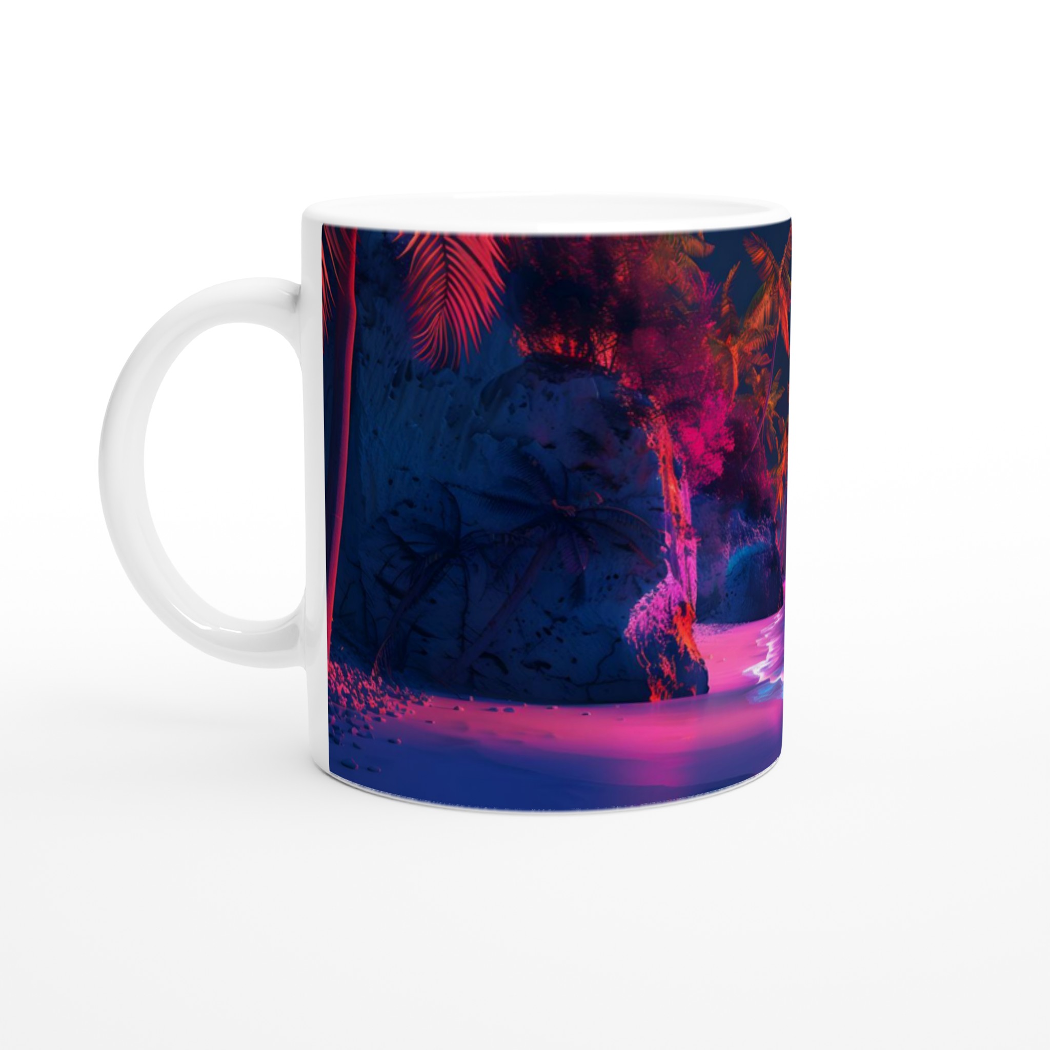 Neon Sunset Strander 11oz Keramisk Mugg – Drömmig Strandvibb i Valfri Färg 1 e2b9b1cf-114e-4110-b539-6146a5e713c9