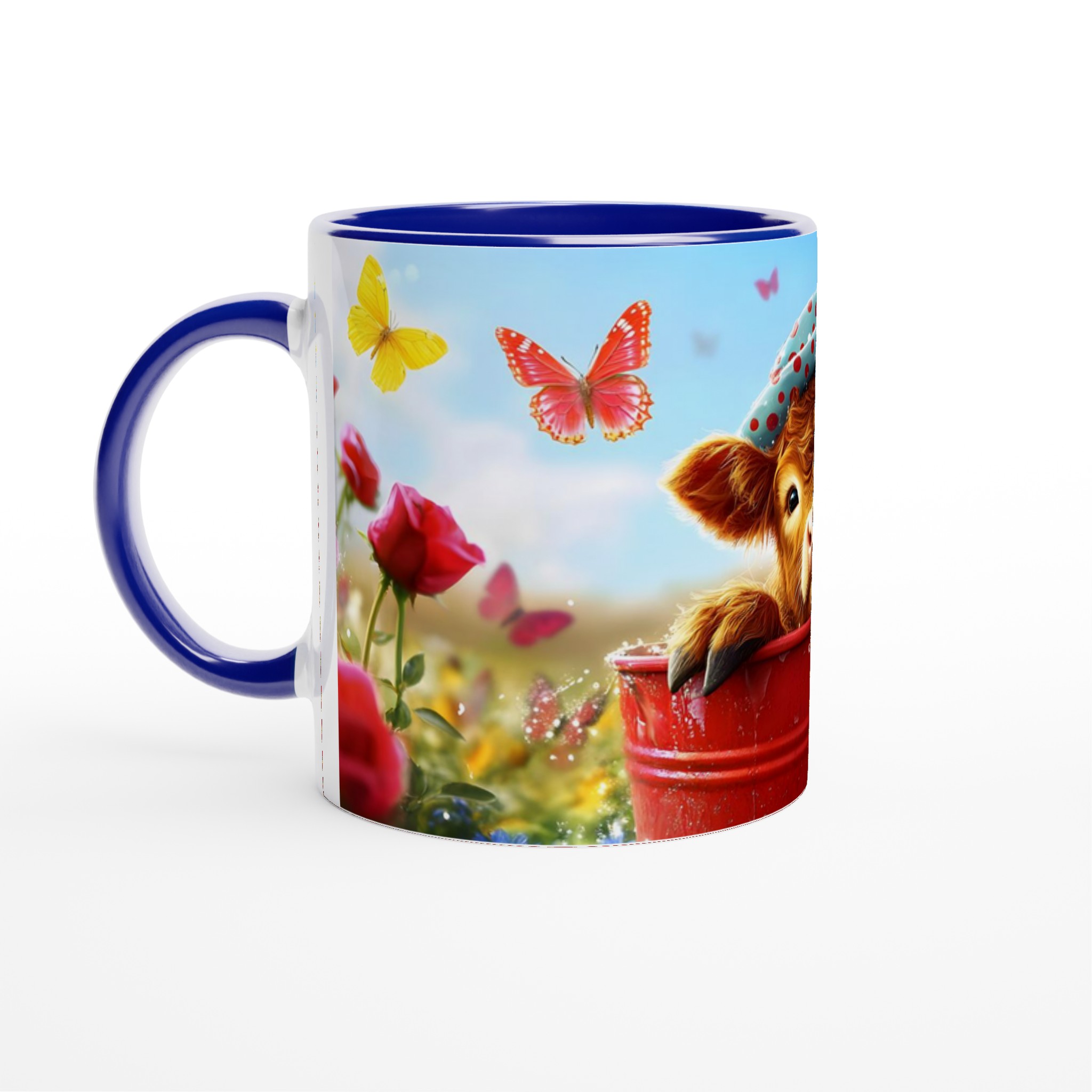 Söt Kalv i Hink - 11oz Keramikmugg | Lekfull Design & Färgstarka Tryck i Flera Kulörer 4 e3201082-bd6b-4faf-b3e5-d1eb1c43c0cc