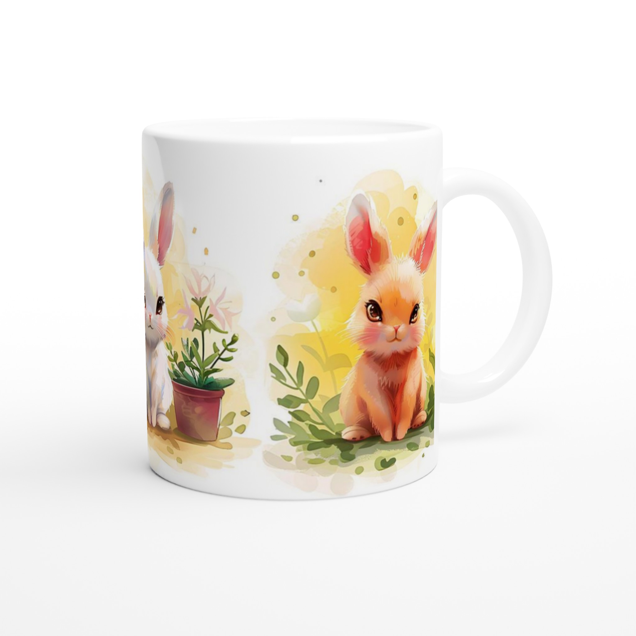 Söta Påskkaniner 11oz Keramisk Mugg – Lekfull Design för Våriga Drycker 9 e3898a57-9ea5-43c3-84eb-a875c2c4a874