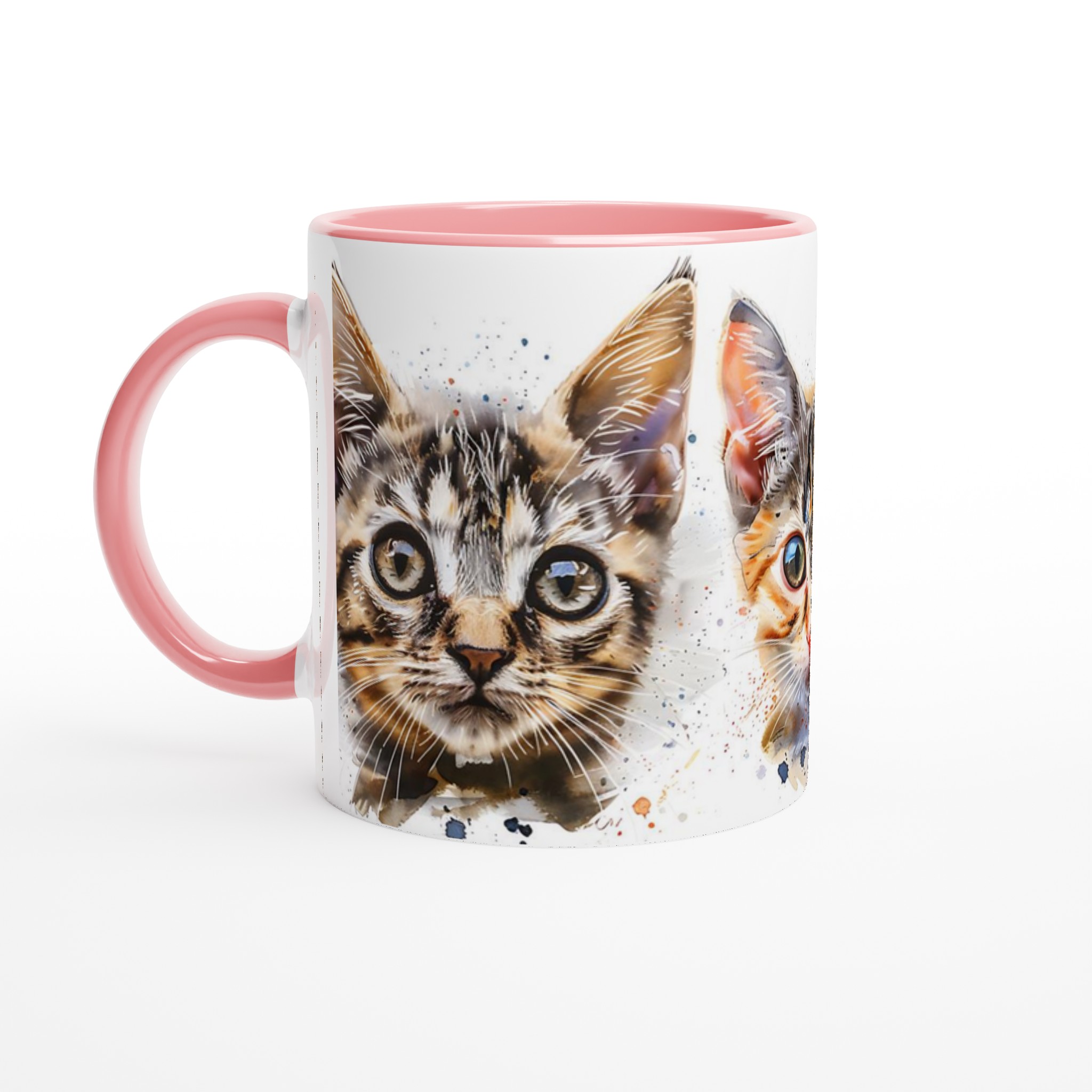 Konstnärlig Akvarell Kattmugg – Personlig 11oz Keramikmugg i ditt val av 7 Livfulla Färger 6 e3d00cf8-cef0-4e4b-9973-f4adc76c88ae