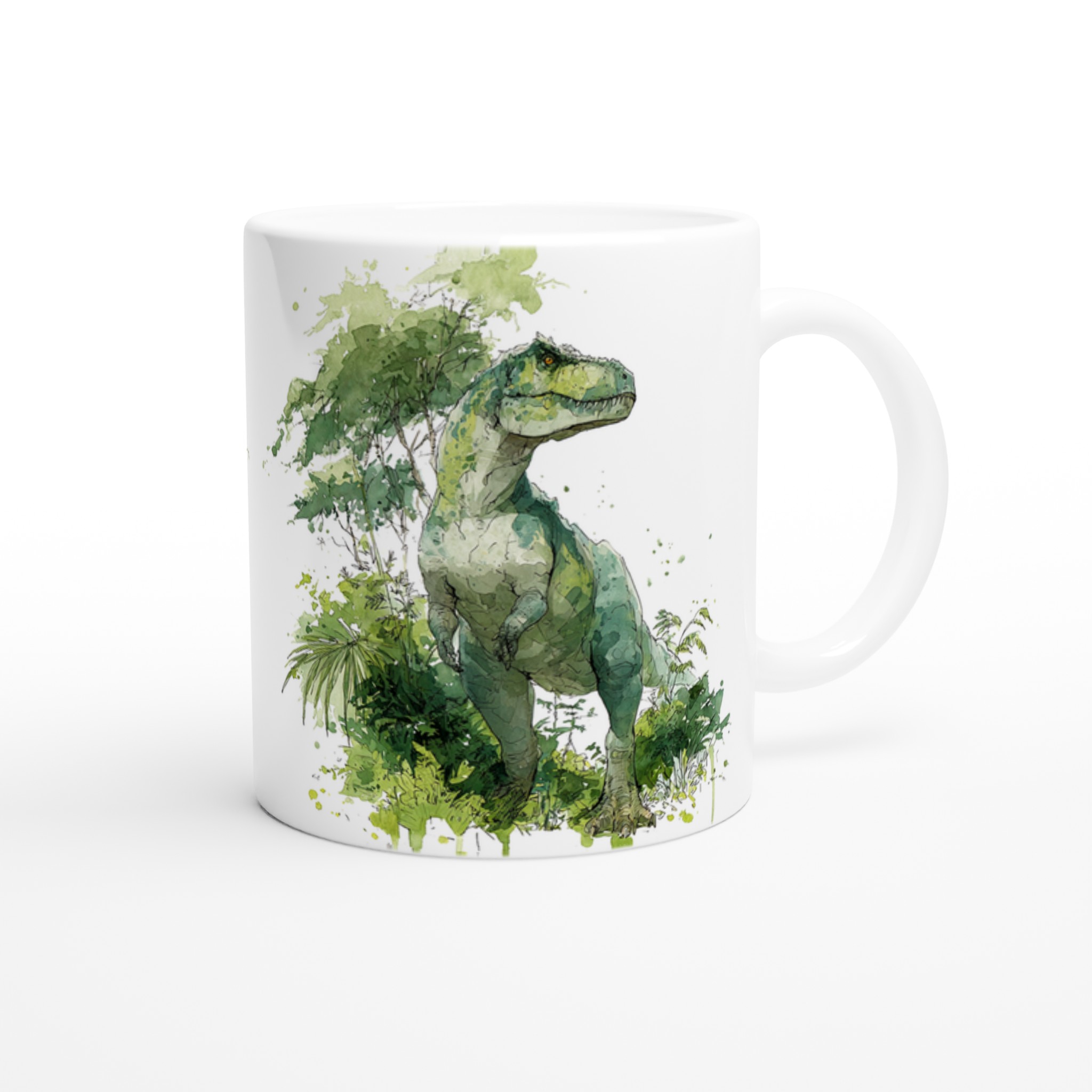T-Rex Akvarell Mugg – För Historieälskare & Äventyrare | 11oz Keramisk Mugg i Valfri Färg 9 e400e929-5efd-4c52-8364-56e33cfeb7e3