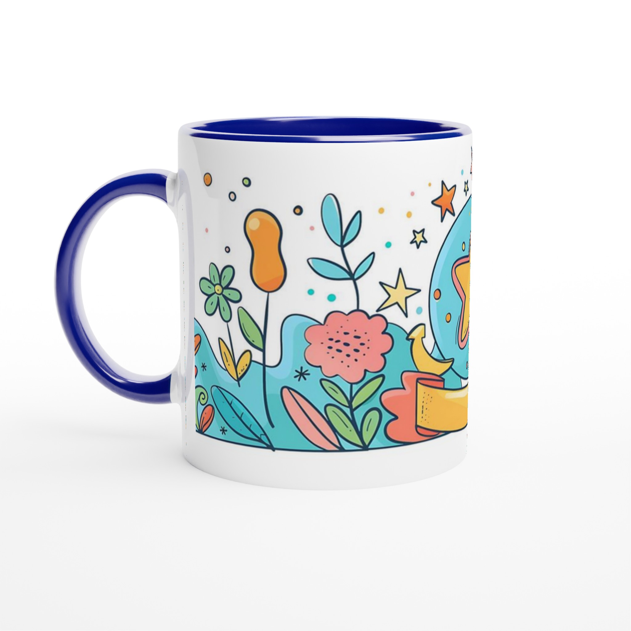Färgsprakande Stjärndesign Mugg – 11 oz Keramikmugg i ditt val av 7 Livliga Färger 4 e49bfe6a-ea76-40e4-8b01-bf9d00566702