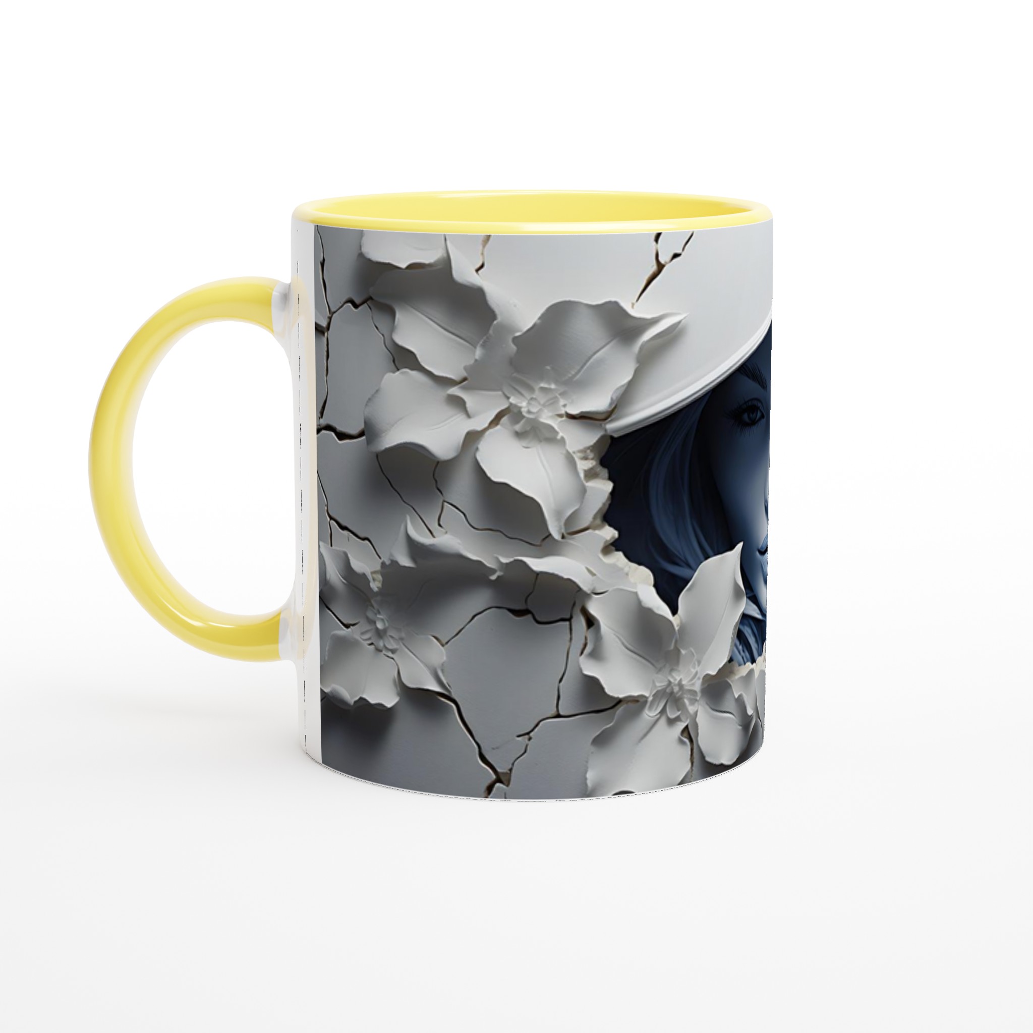 Mystisk Blomster Porträtt 11oz Keramikmugg - Välj din färg 5 e4a087e8-3b10-4a77-842e-cc02629adee6