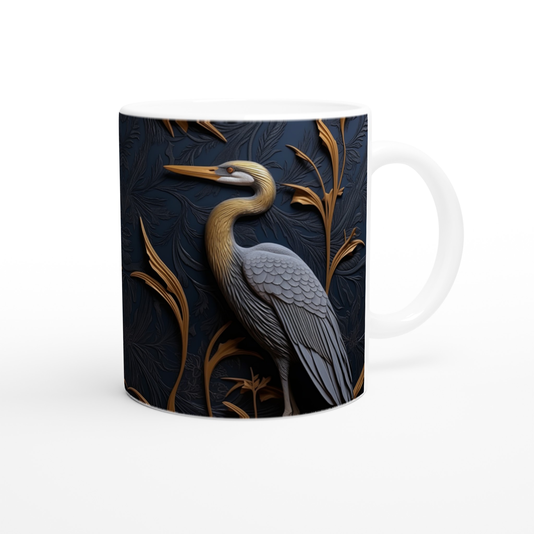 Lyxig Mugg "Svanen i Guld" – Eleganstryck, Välj Bland Flera Färger, 11oz Keramik 9 e4d04d5c-5f04-49ad-8d42-0c4ed02fedcd