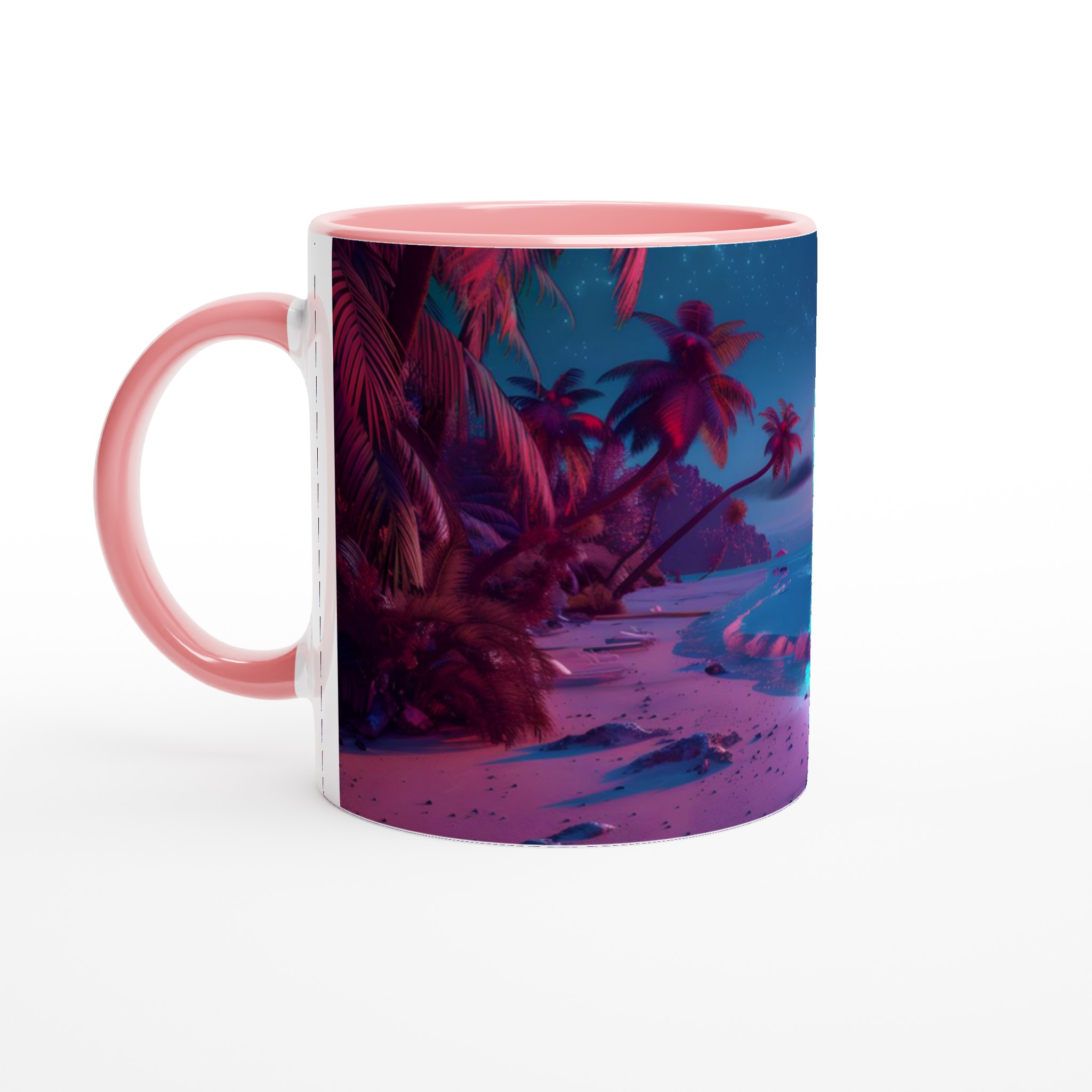 Neon Beach Dream 11oz Keramikmugg – Vibrerande Solnedgång & Månsken i Flerfärgad Keramik 6 e52471b9-ebc1-4a59-9f90-3046daa39015