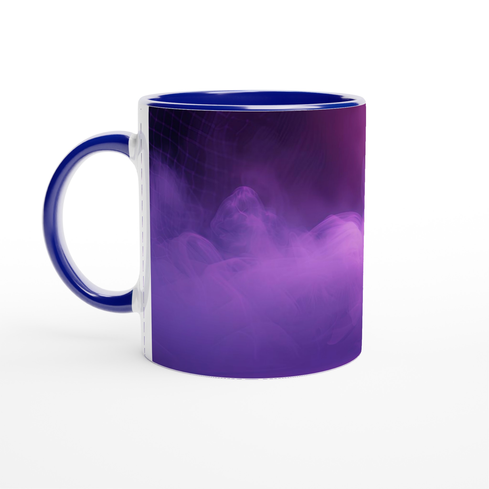 Neon Vibe 11oz Keramisk Mugg – Drömsk Lila Rök och Basketinspirerad Design 4 e52498cc-15e7-4900-8f63-7de992faa15f