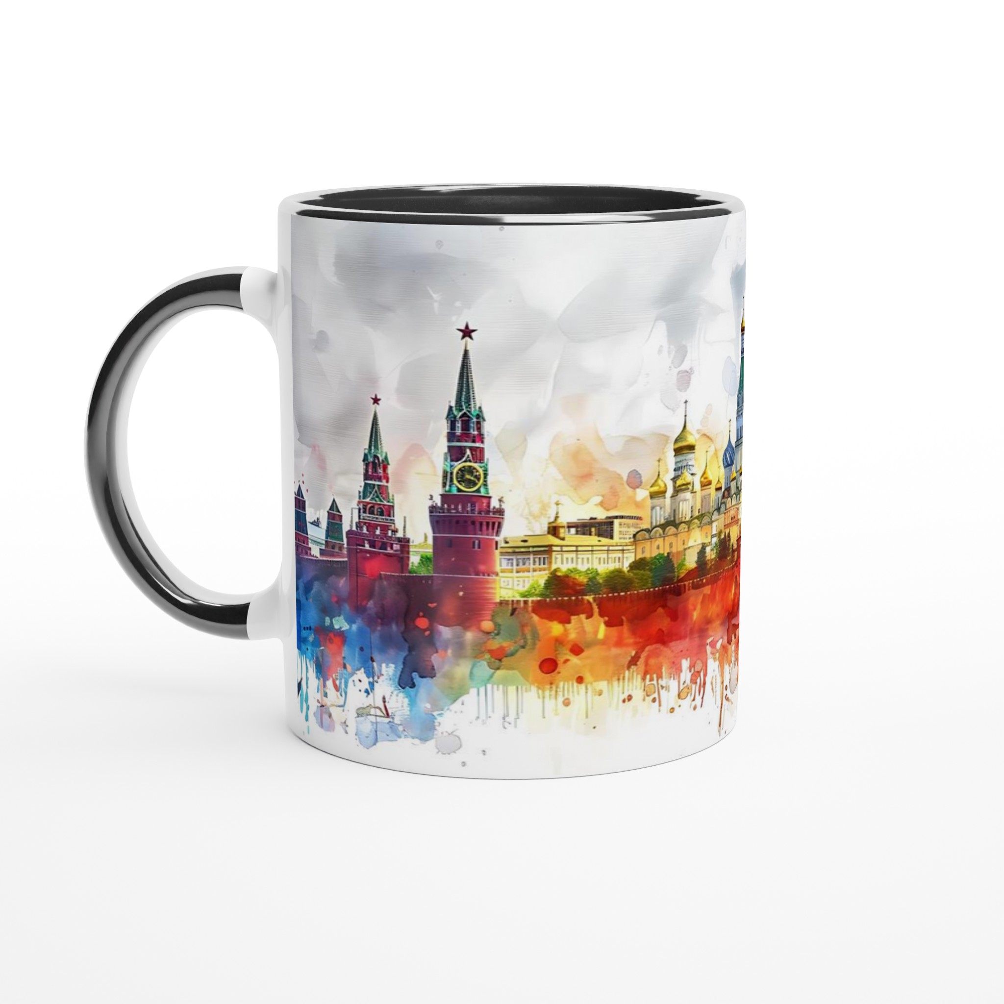 Konstnärlig Moskva Akvarellmugg – 11oz Keramisk Mugg med Livfullt Kremlmotiv 7 e562e44d-1495-4340-a084-cef67009679d
