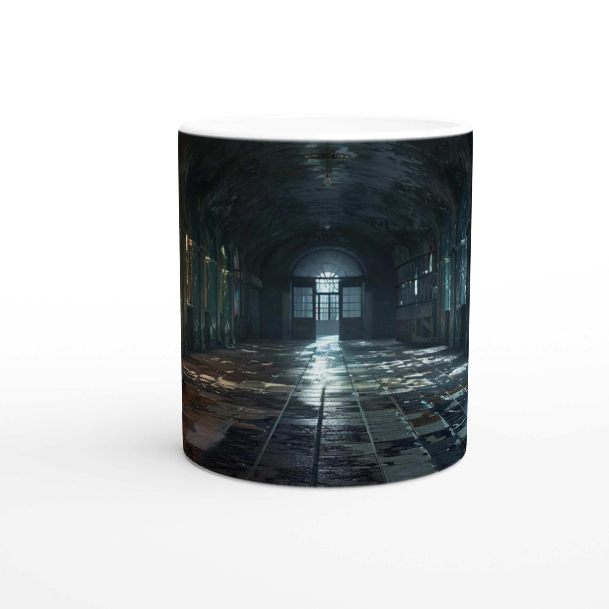 Vit 11oz keramisk mugg med tidlös elegans och valfri färgpalett 8 e5aef026-24d0-47ef-bc6f-a2f4de773e8c