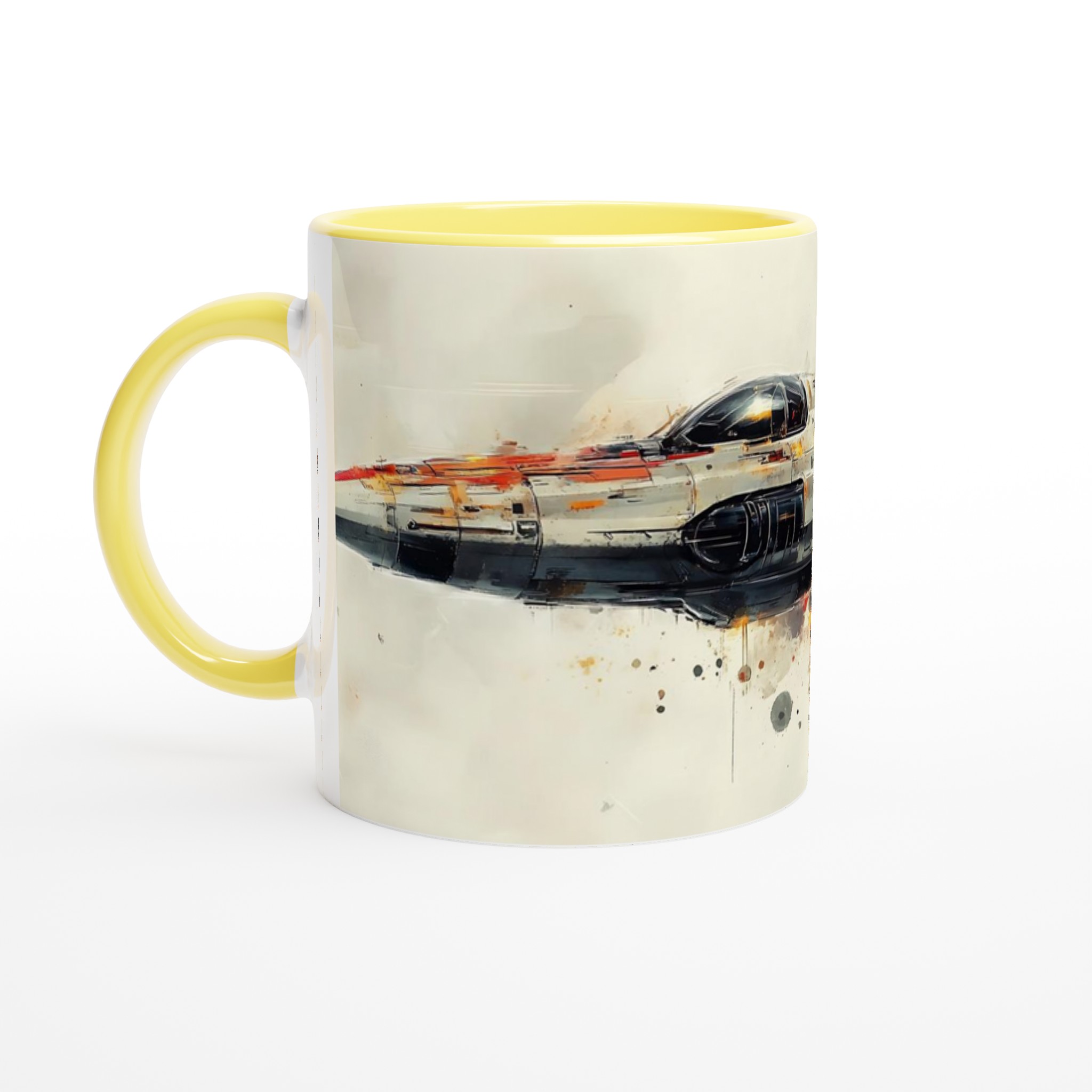 Abstrakt Sci-Fi Rymdskepp Mugg – Konstnärlig Akvarell Design, 11oz Keramisk Mugg i Valfri Färg 3 e5db1f55-007b-4b06-83c0-2c28a7ff5da6