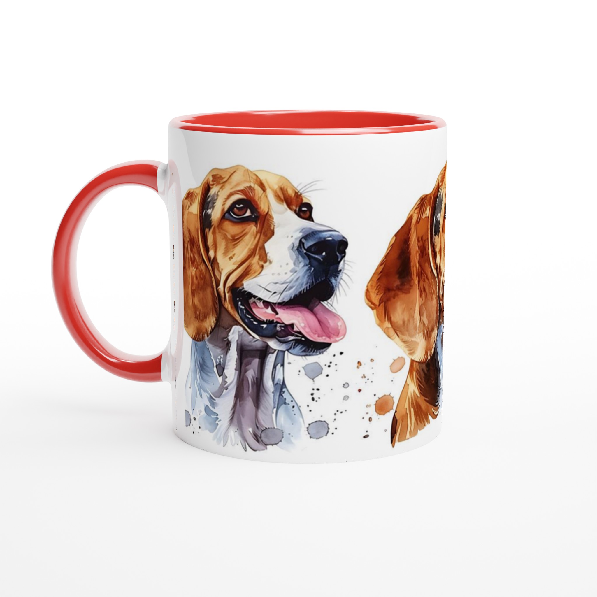 Vår Vattenglas Keramikmugg - Charmiga Beagle Valpar i Akvarell, 11 oz 5 e5f3c9bd-18e0-4fd4-8939-b315182c073e