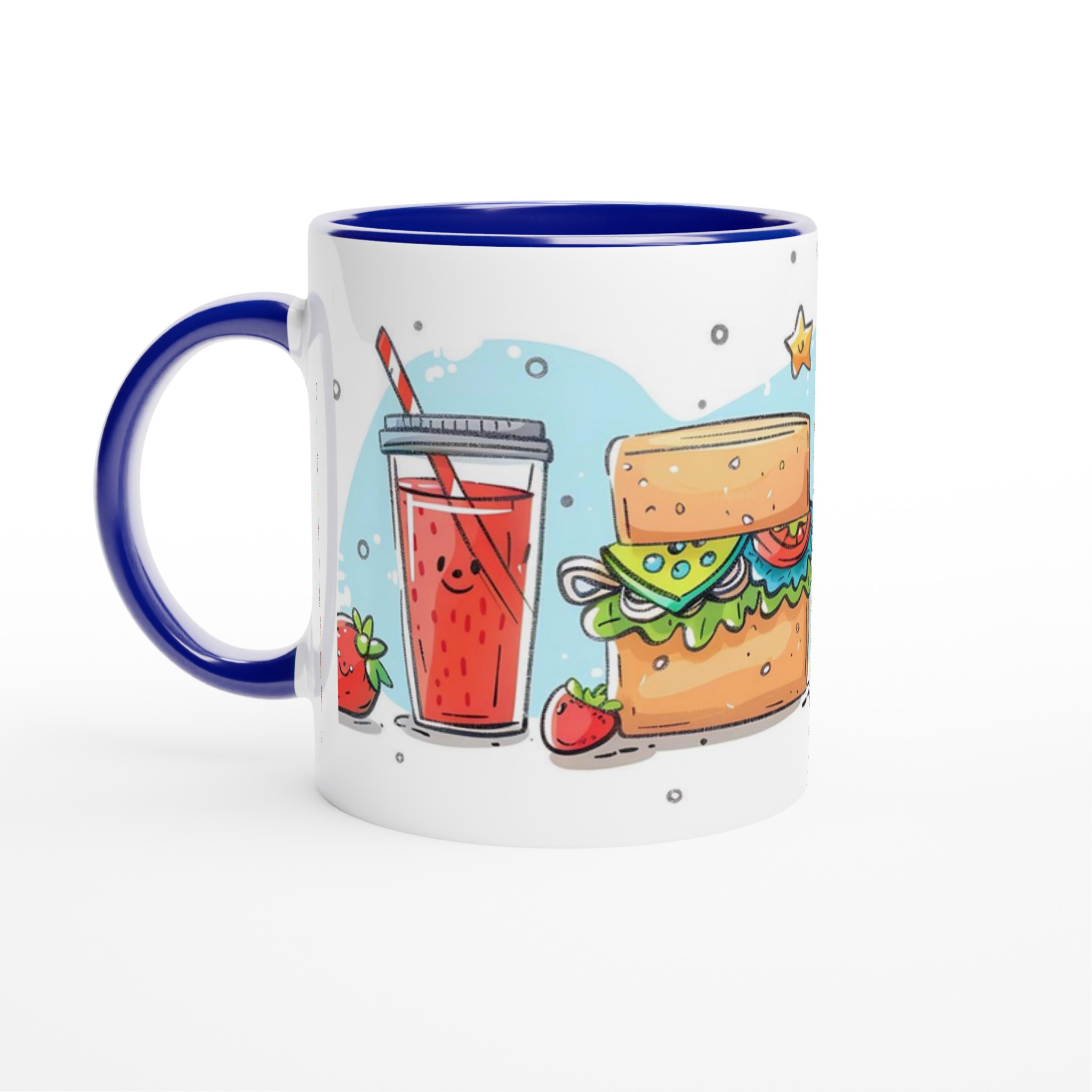 Söt Fika Vänner Keramikmugg – Glada Måltider i Pastell – 11oz Personlig Kaffekopp 4 e64439a2-4364-4bc2-a068-c437348e0c21