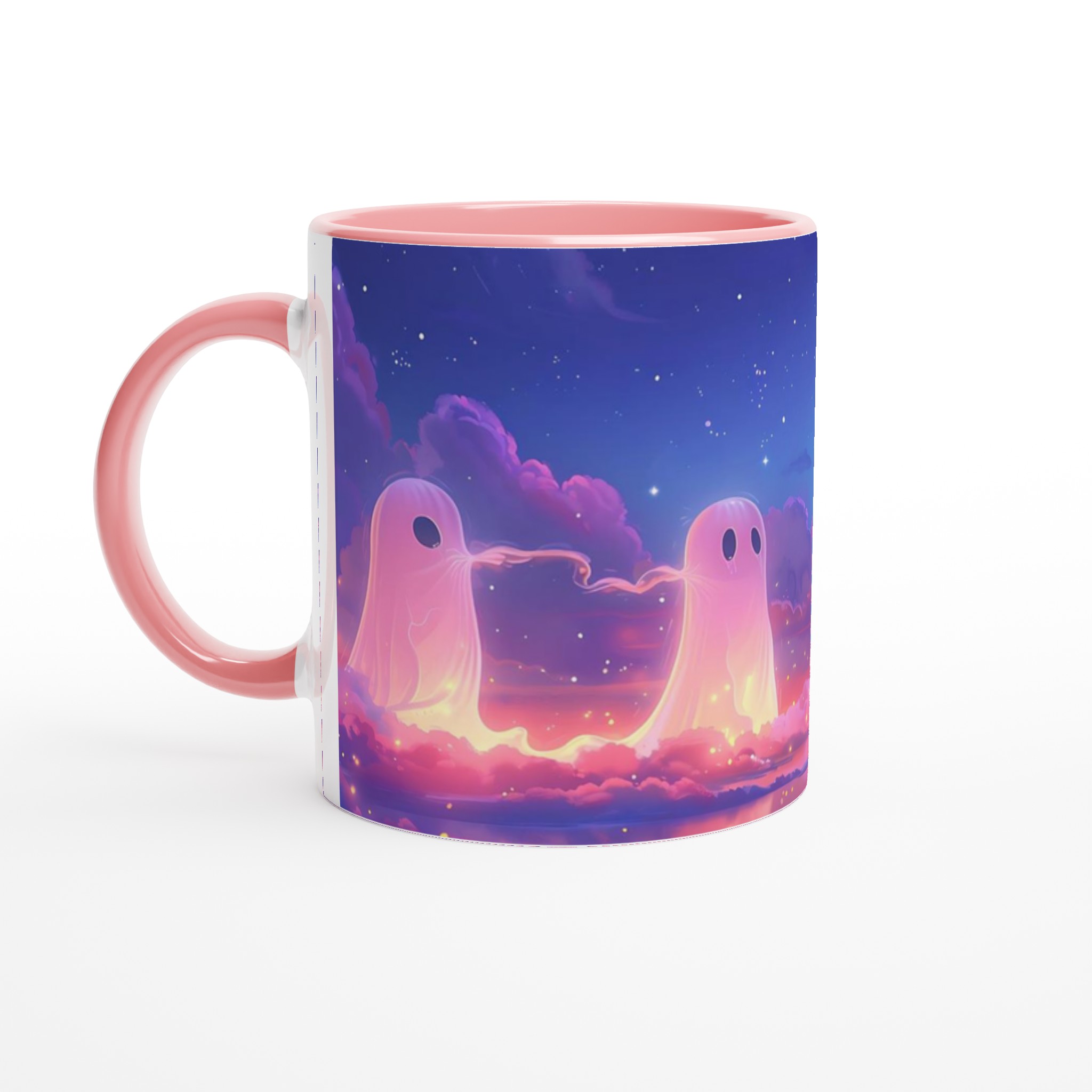 Mystisk Gryning 11oz Keramisk Mugg - Drömska Spöken och Skimrande Moln 6 e67f49f0-6344-4cfd-8594-47fc24482018