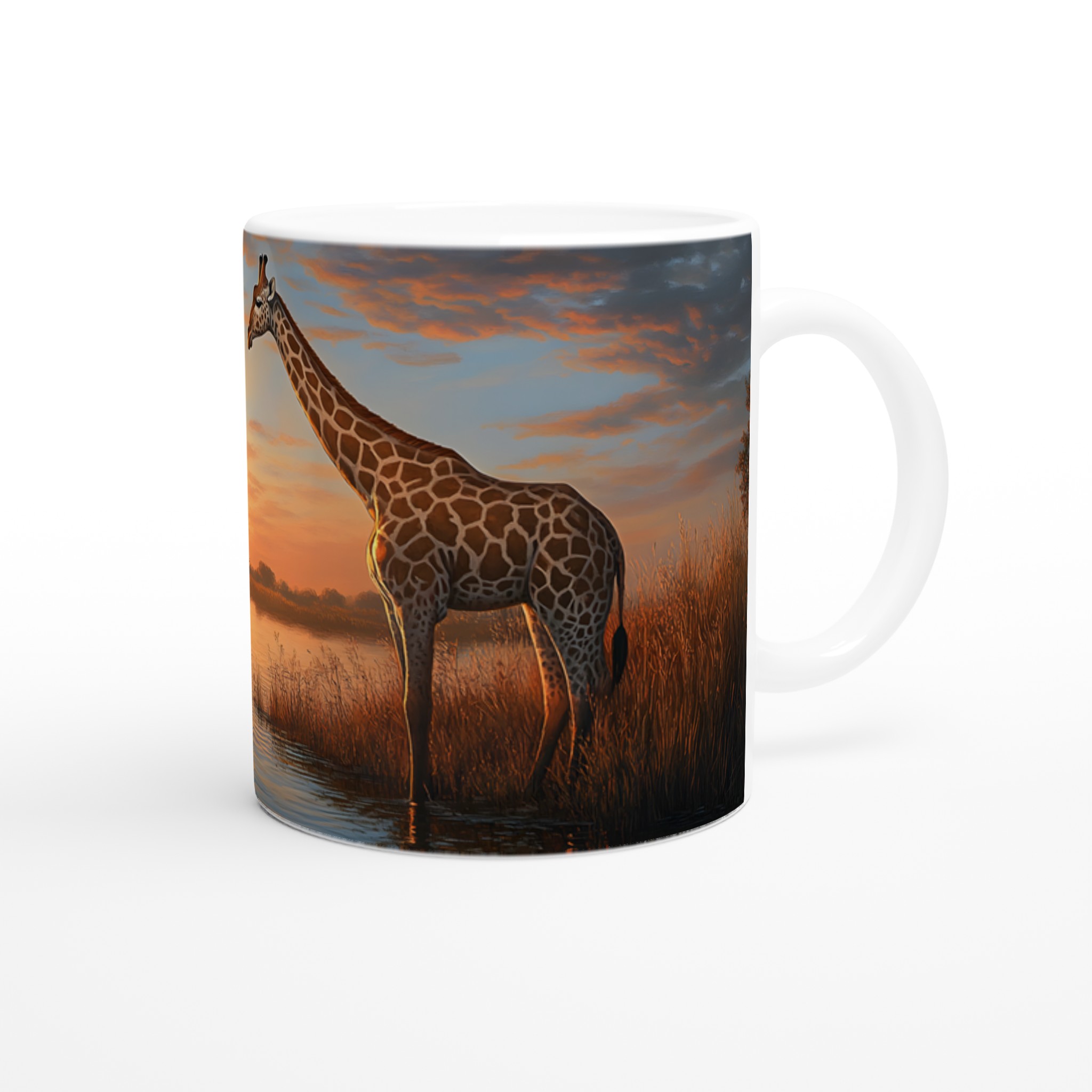 Giraff vid Solnedgång - Konstnärlig Keramikmugg i Valfri Färg 9 e684267c-34a2-4431-aa5c-9b81fabc78cf
