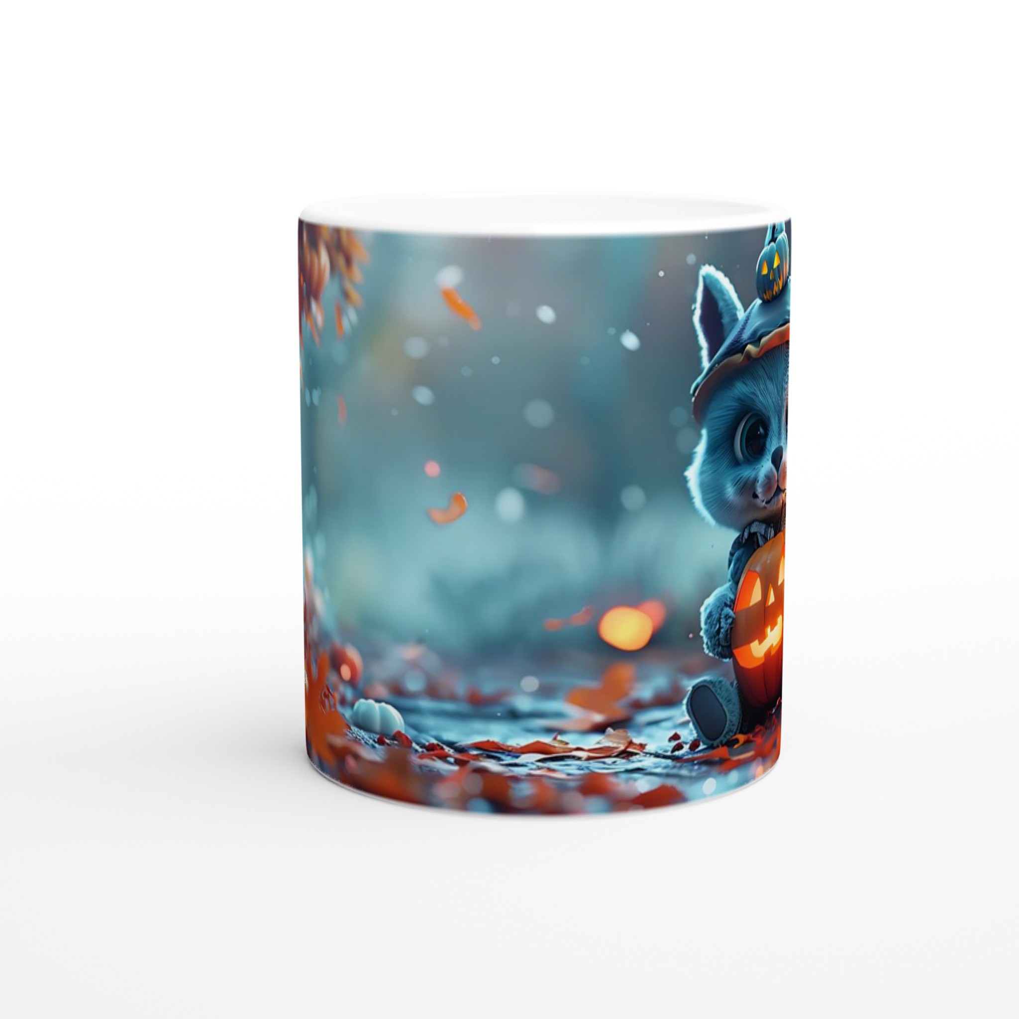 Söt Halloween Kattunge Mugg - Personlig 11oz Keramisk Mugg för Mysiga Höststunder, Välj bland Flera Färger! 8 e69cd834-7959-4ee1-ad14-c35b73027d4c