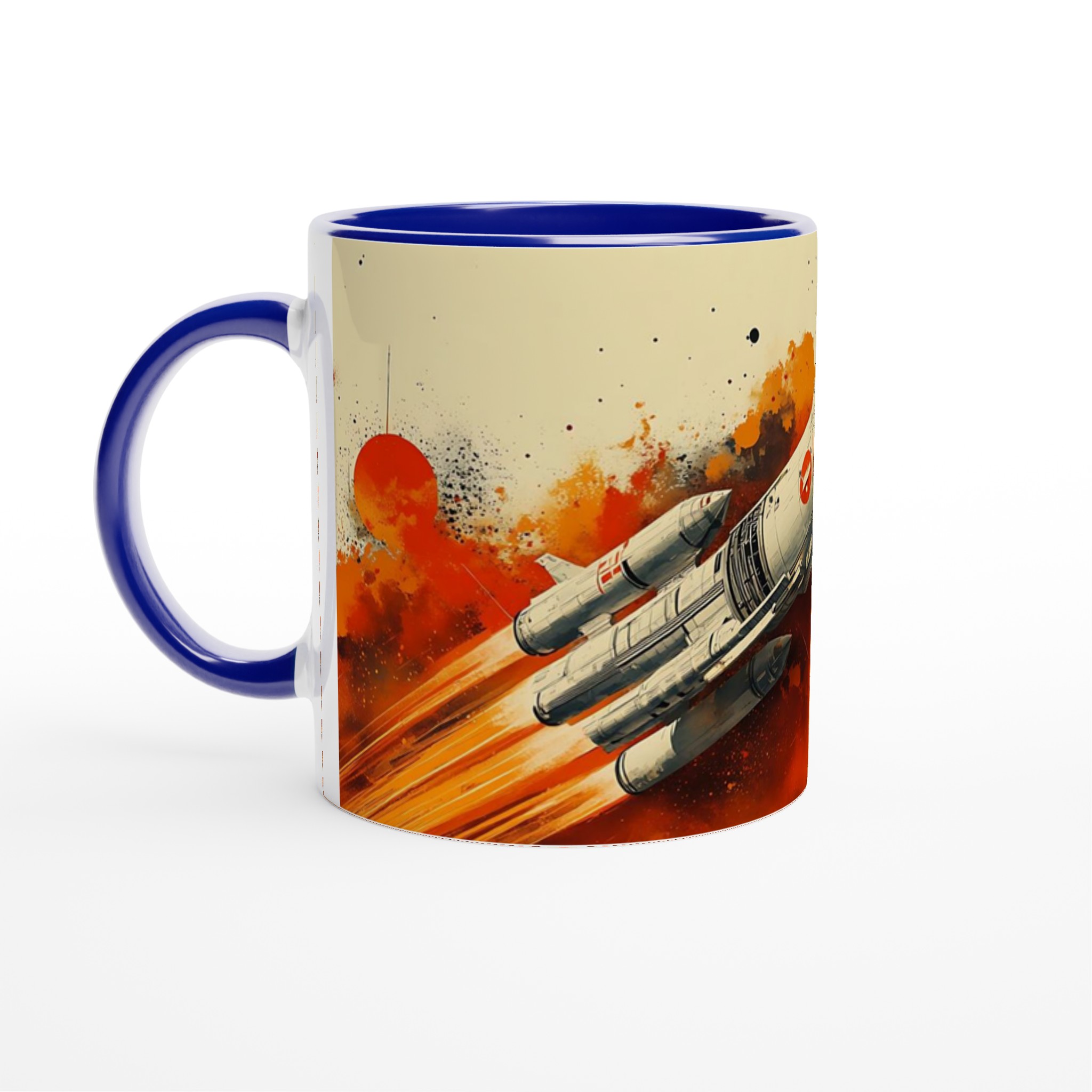 Kosmisk Raketresa Keramikmugg - Lyxig 11oz Kaffemugg i Din Valfria Färg 7 e6a55332-4c96-4f8b-b02a-865e18910cab