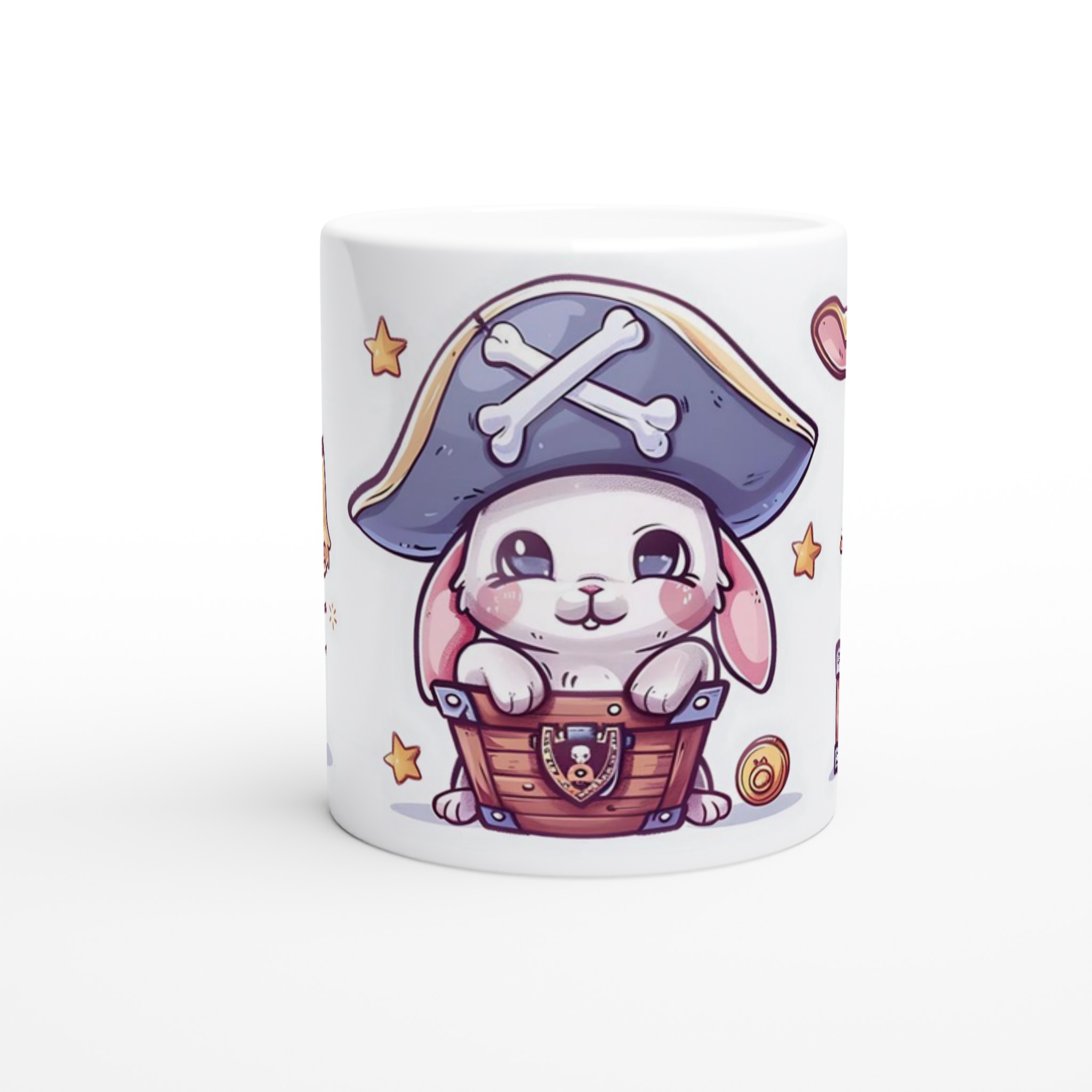 Pirate Bunnies 11oz Keramisk Mugg – Söta Motiv för Äventyrare i Olika Färger 8 e70f8967-bc79-465a-8c17-86fe7e7b09e3